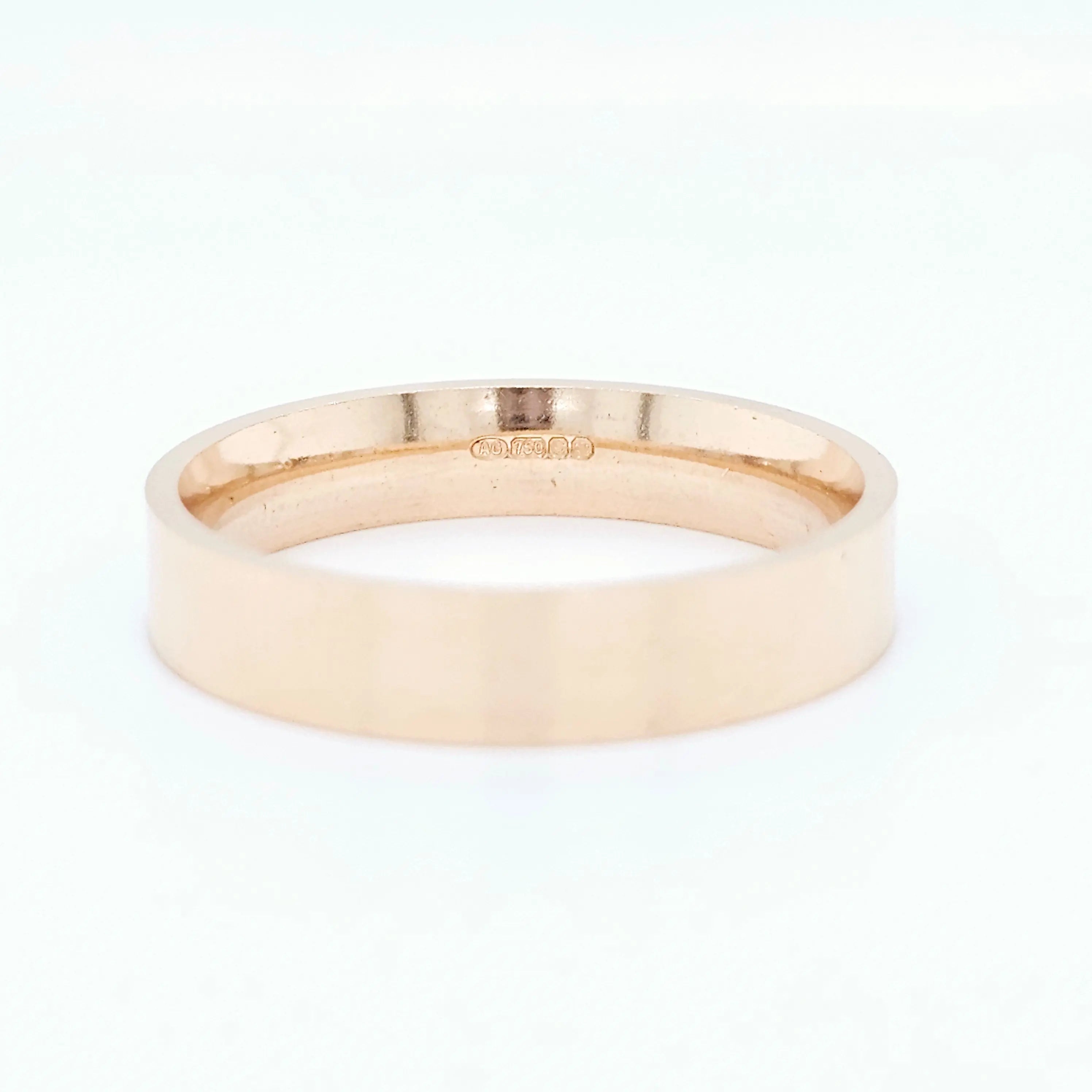 Wedding rings for him | Mens gold wedding bands | Size - R 1/2 | 5.00 mm Chloe's Jewellers