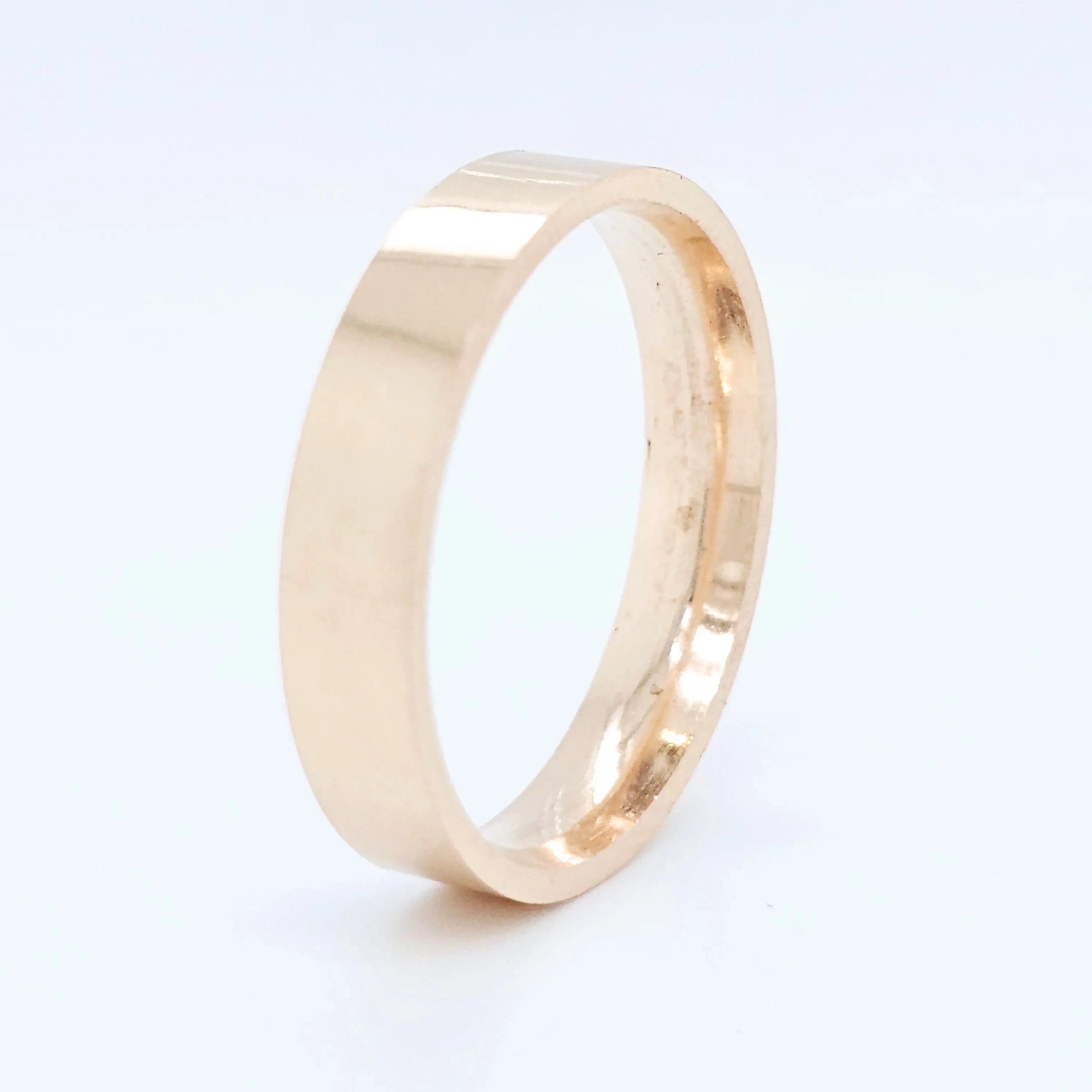 Wedding rings for him | Mens gold wedding bands | Size - R 1/2 | 5.00 mm Chloe's Jewellers