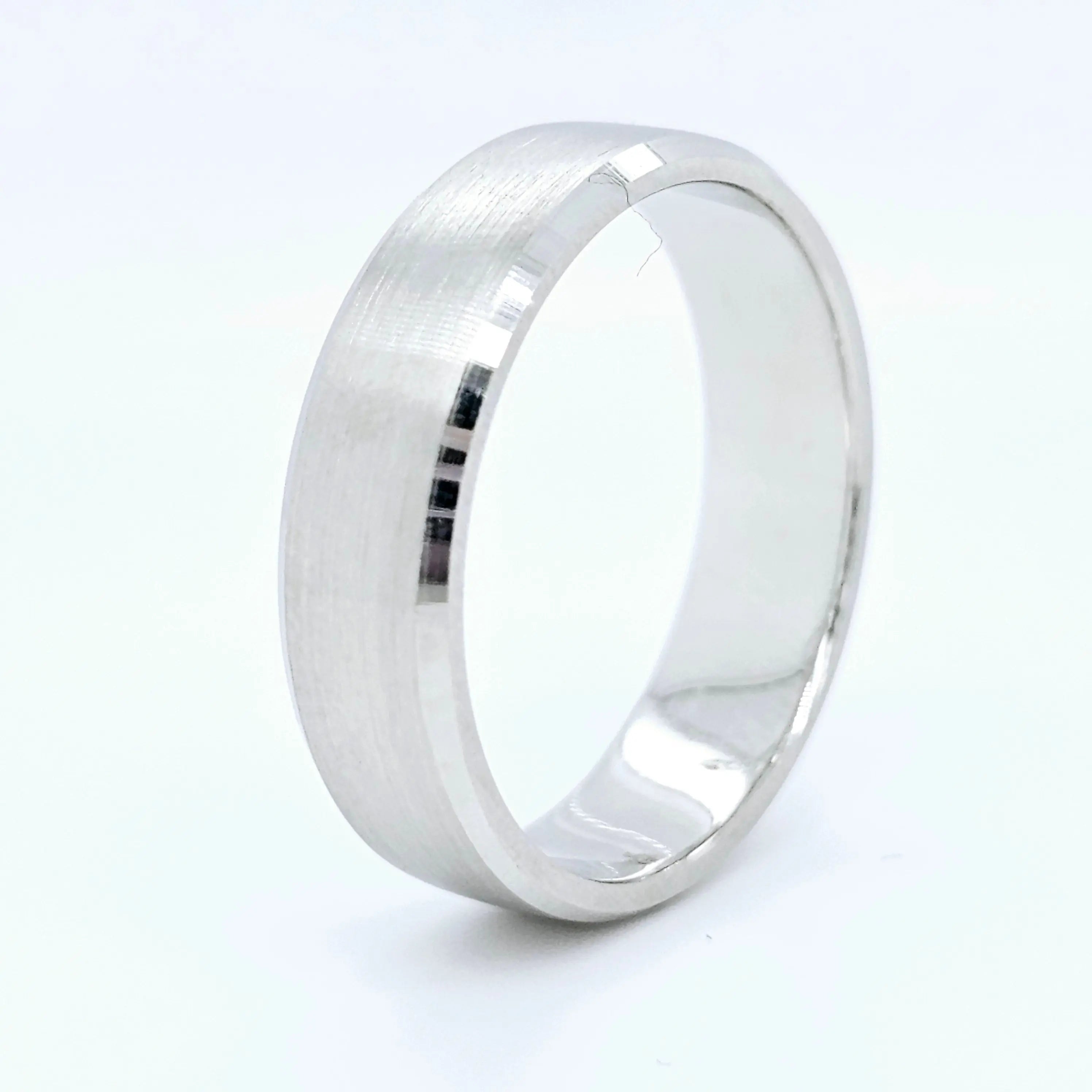 Men's wedding band | Platinum wedding bands | Size - U | 6.00 mm Chloe's Jewellers