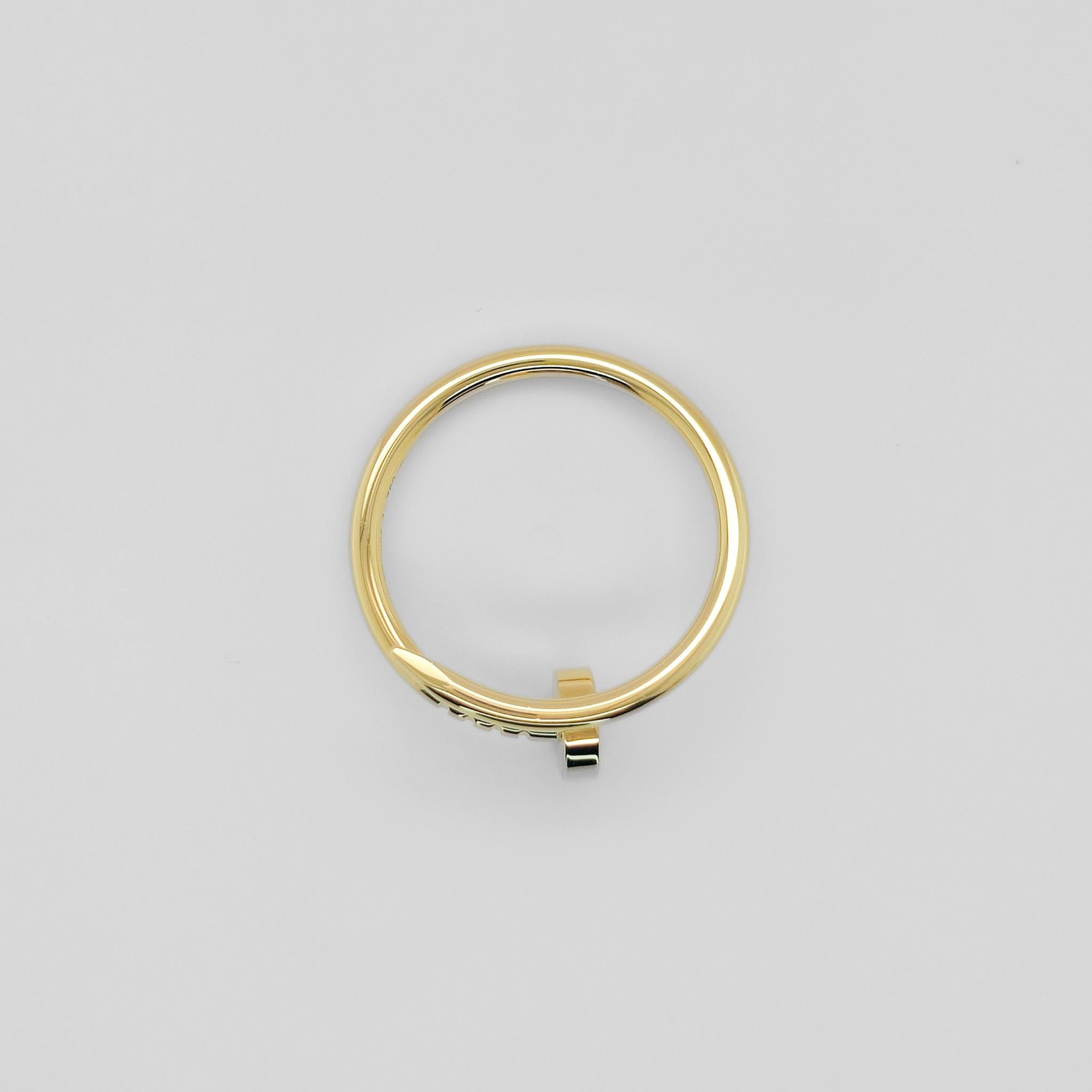 Cartier Juste Un Clou Ring, Small Model, Size 53, 18ct Yellow Gold Chloe's Jewellers