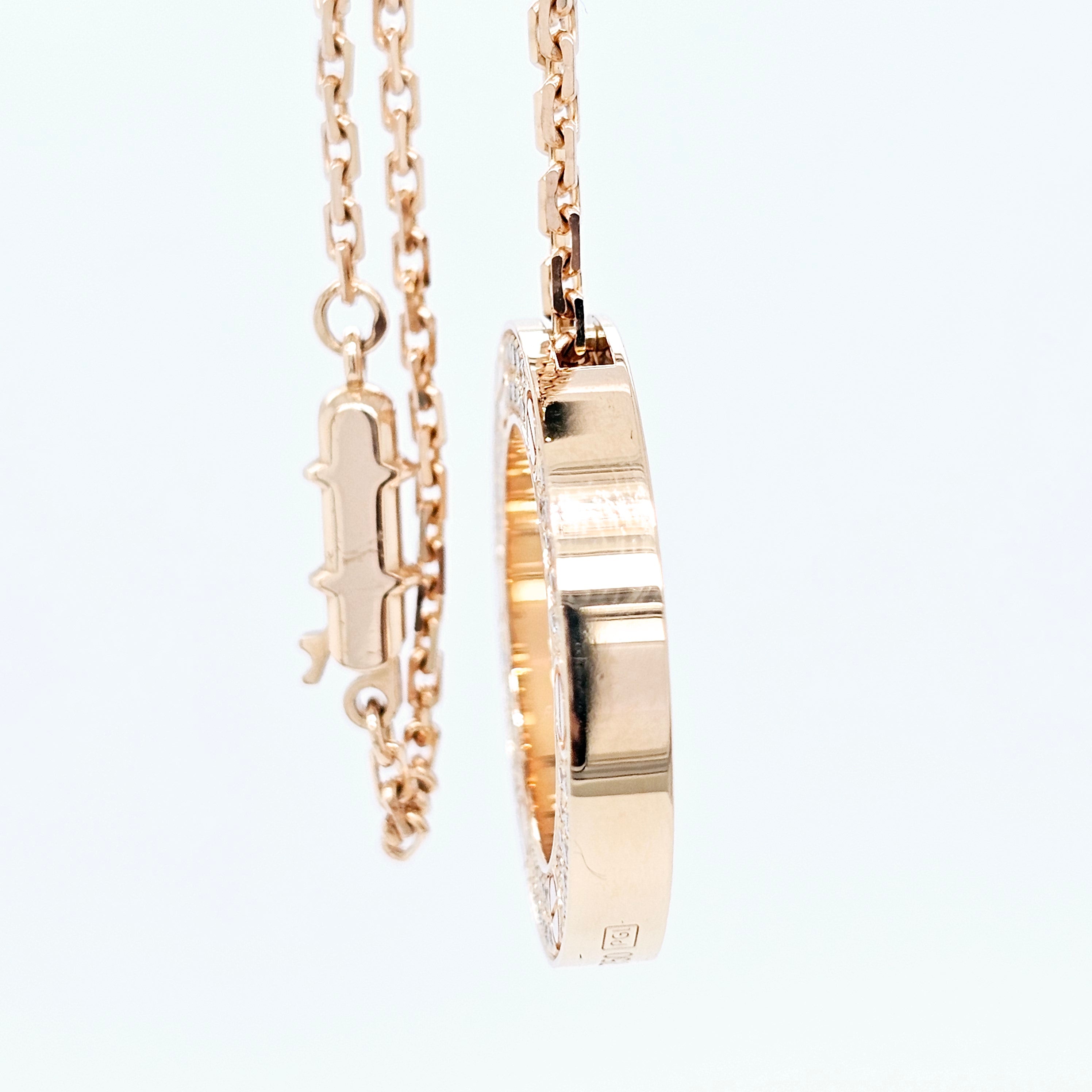 Pre-Owned Cartier LOVE Paved Diamond Pendant – 18ct Rose Gold
