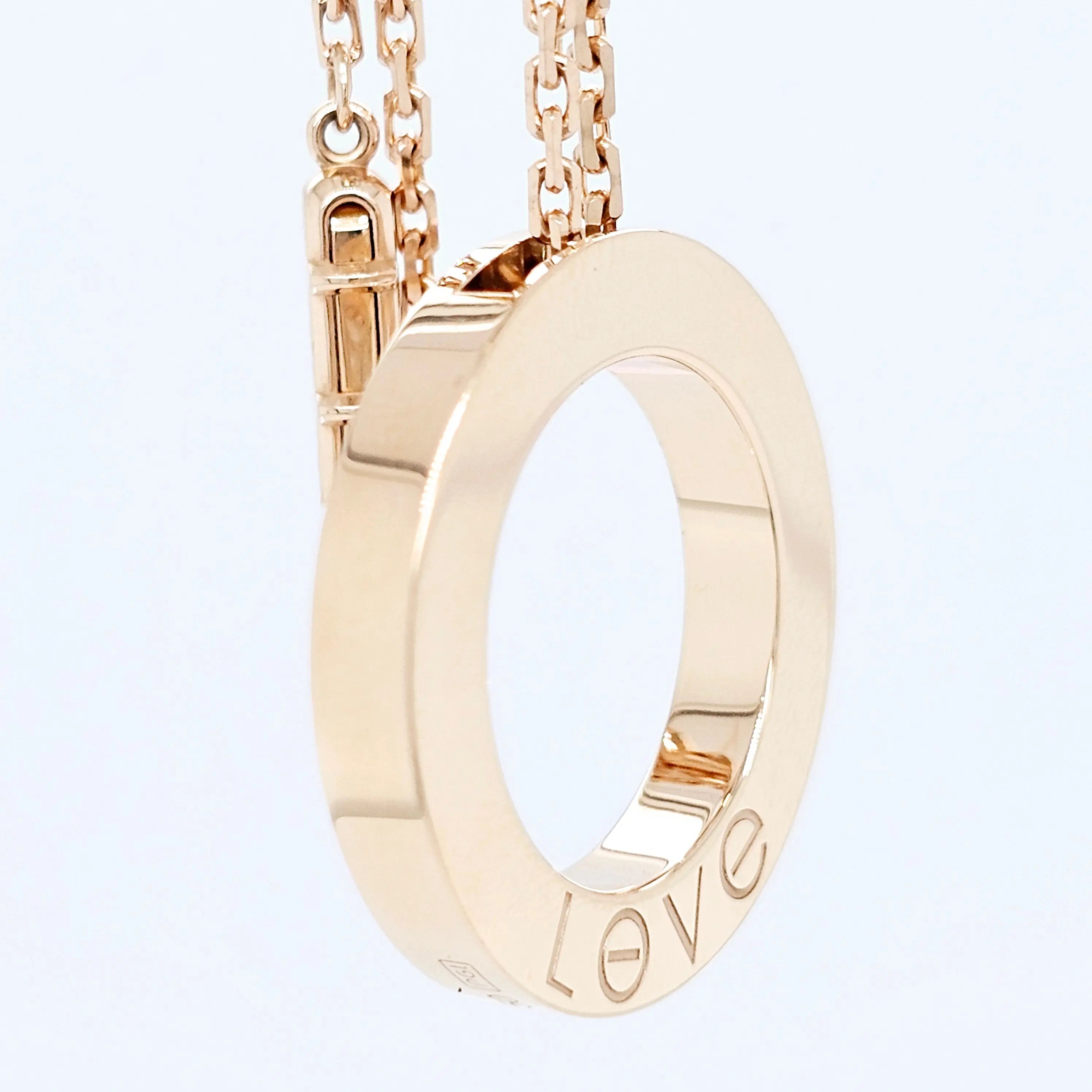 Pre-Owned Cartier LOVE Paved Diamond Pendant – 18ct Rose Gold Chloe's Jewellers