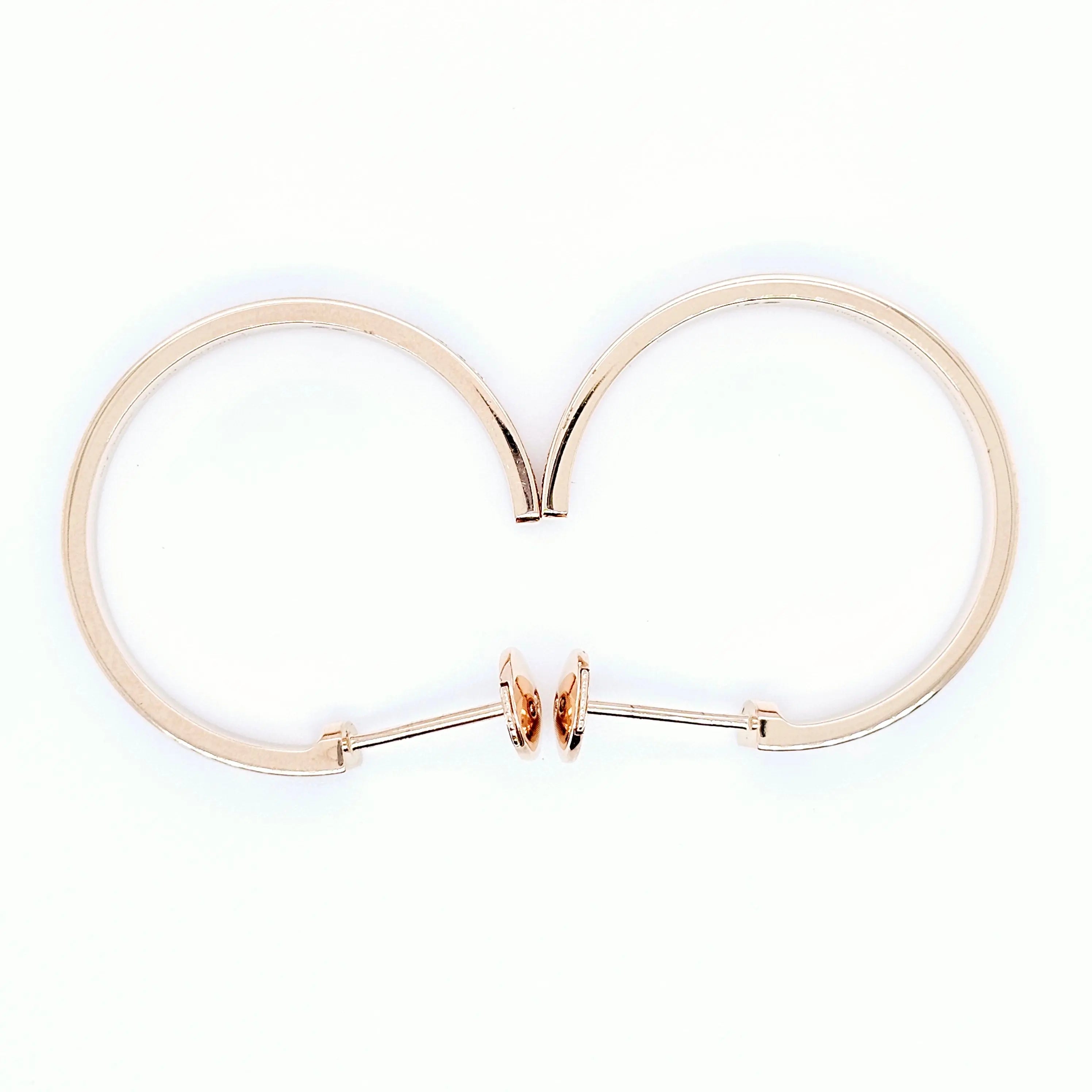 Cartier Love Hoop Earrings, Medium Model, Diamond Paved, 18ct Rose Gold Chloe's Jewellers