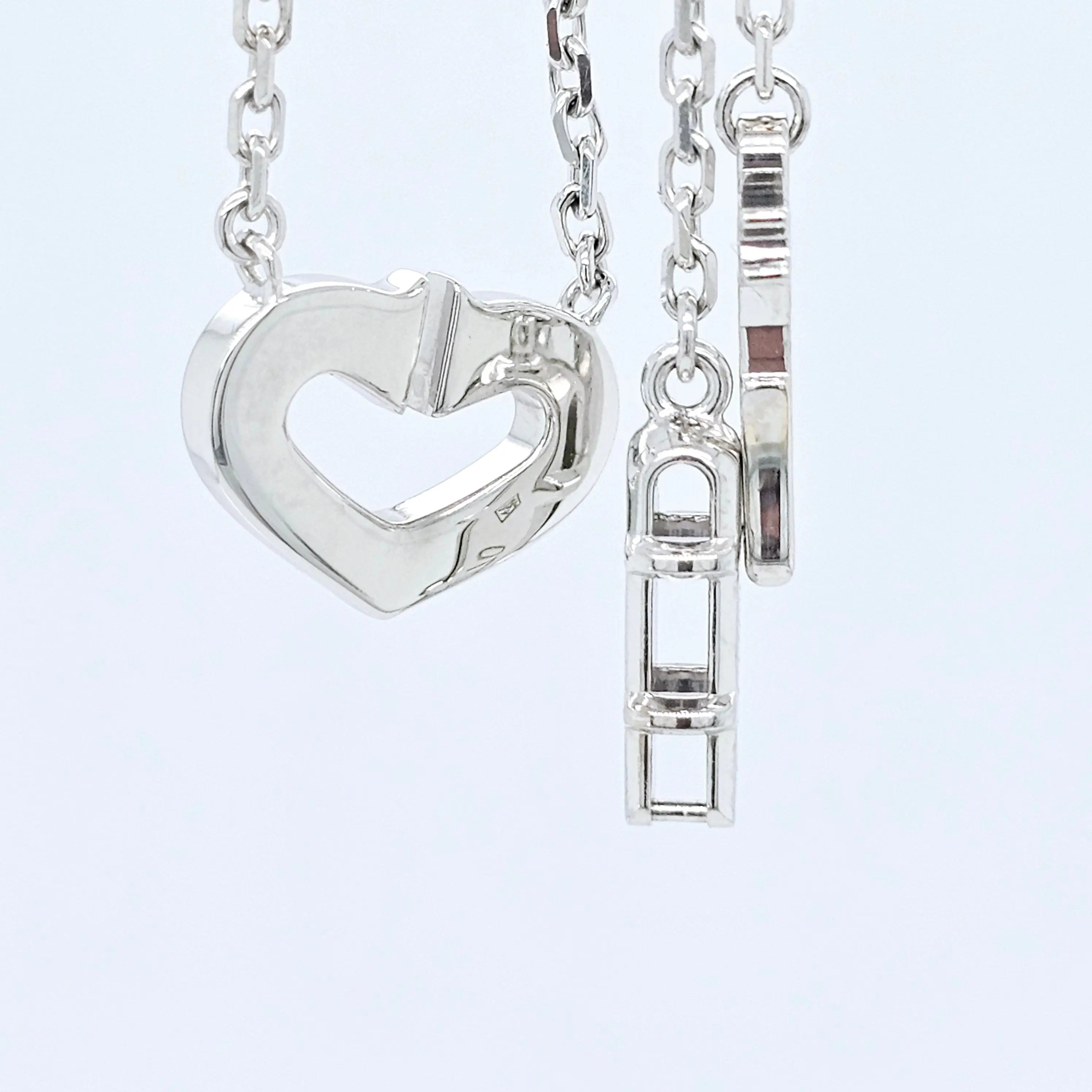 Pre-Owned Cartier C of Heart Diamond Pendant – 18ct White Gold Chloe's Jewellers
