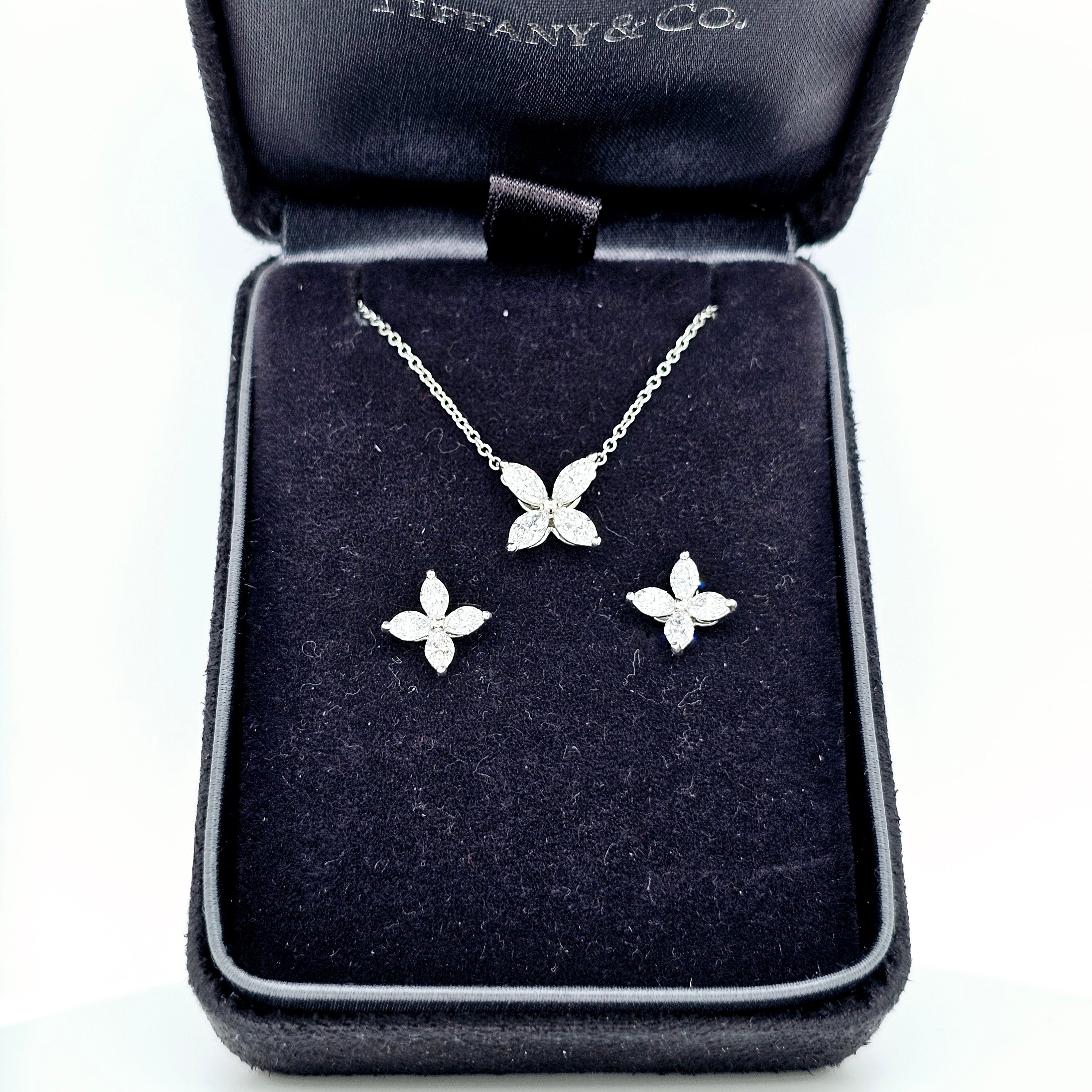 Tiffany & Co. Victoria Pendant, Medium Size, Platinum Chloe's Jewellers