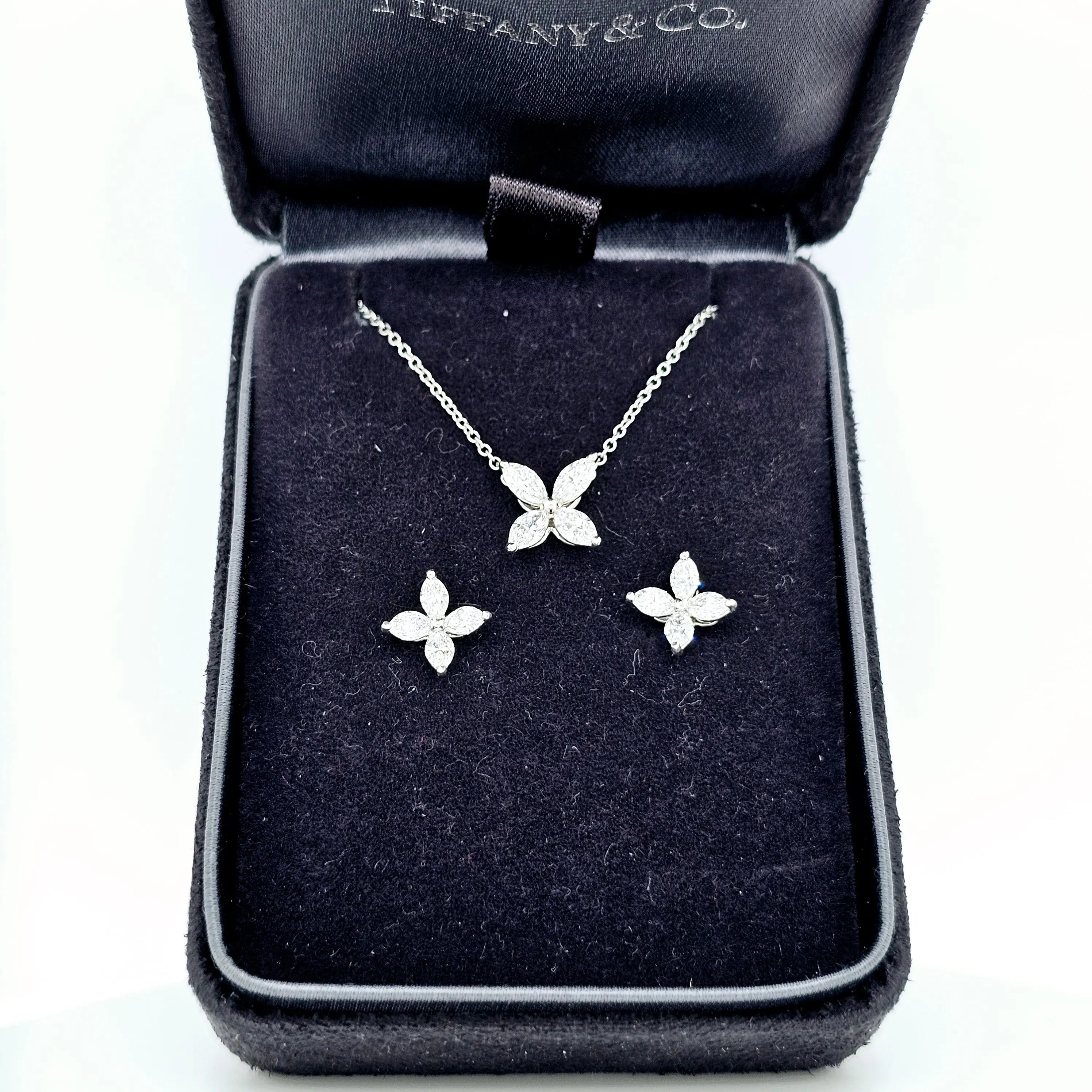 Tiffany & Co. Victoria Pendant, Medium Size, Platinum Chloe's Jewellers