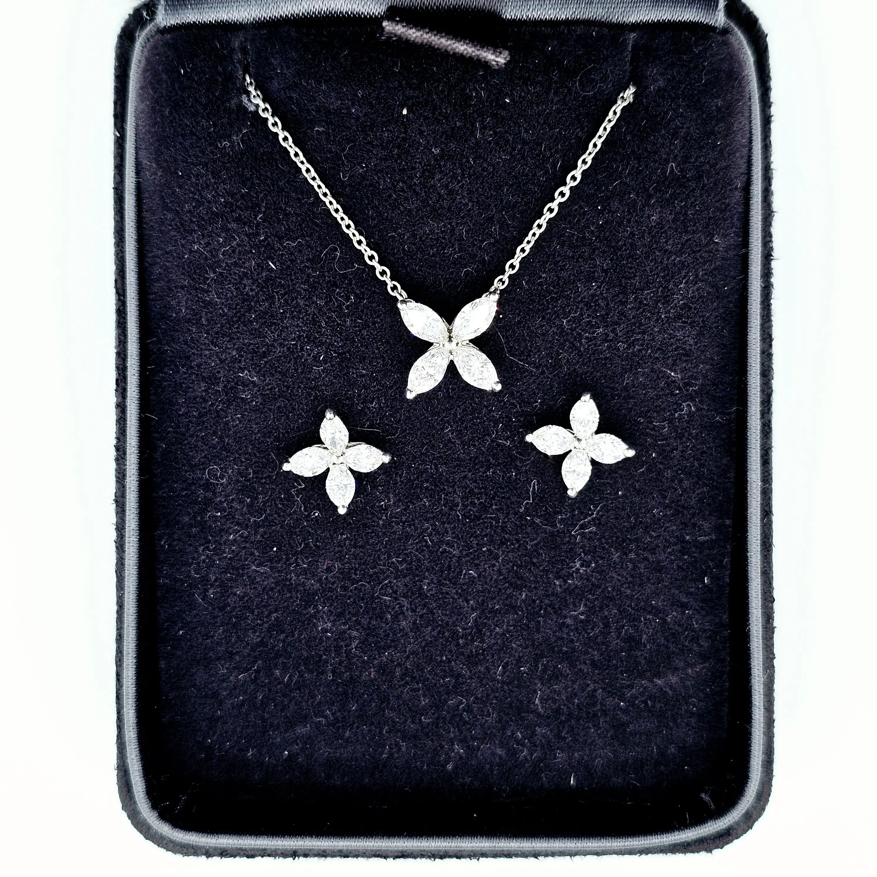 Tiffany & Co. Victoria Pendant, Medium Size, Platinum Chloe's Jewellers
