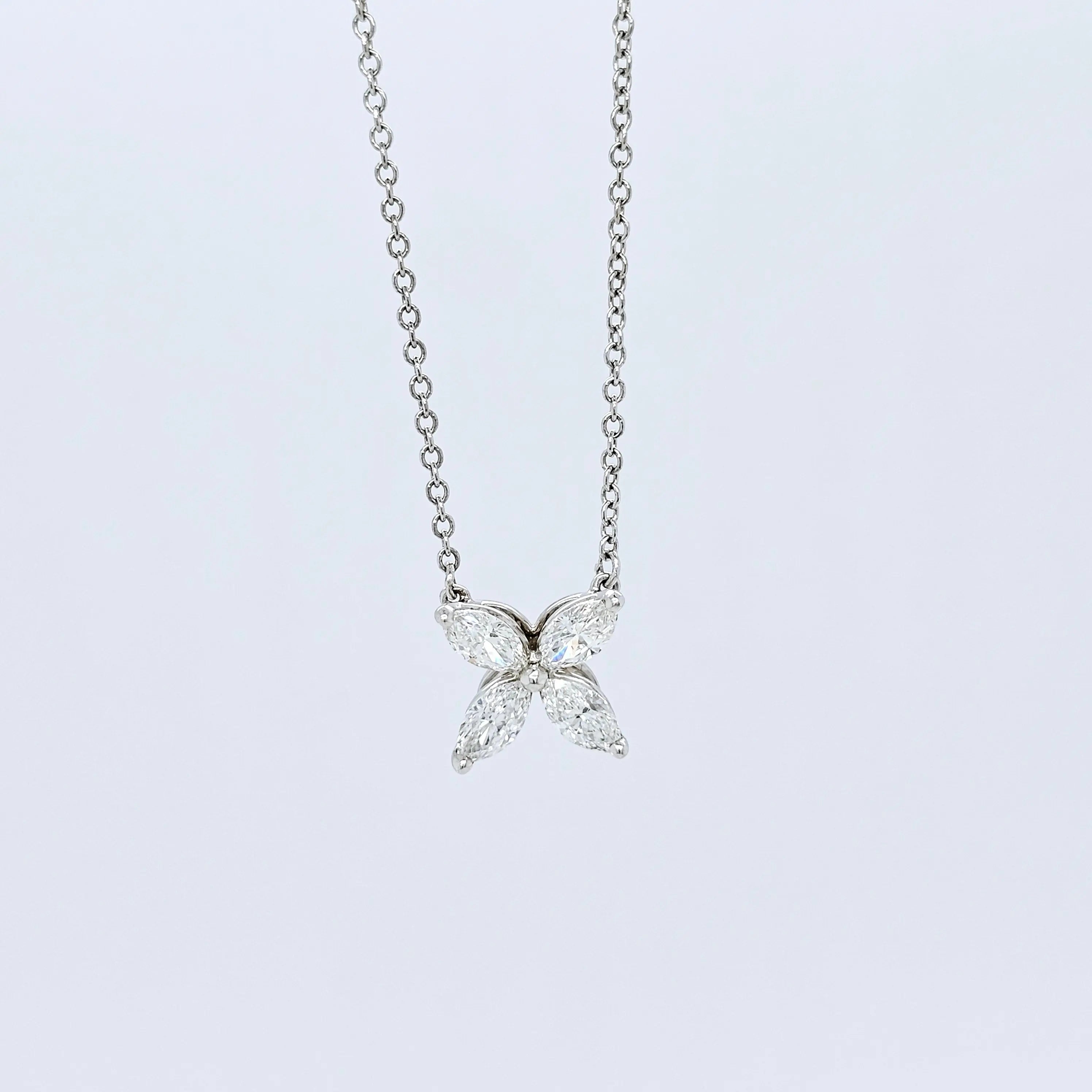 Tiffany & Co. Victoria Pendant, Medium Size, Platinum Chloe's Jewellers