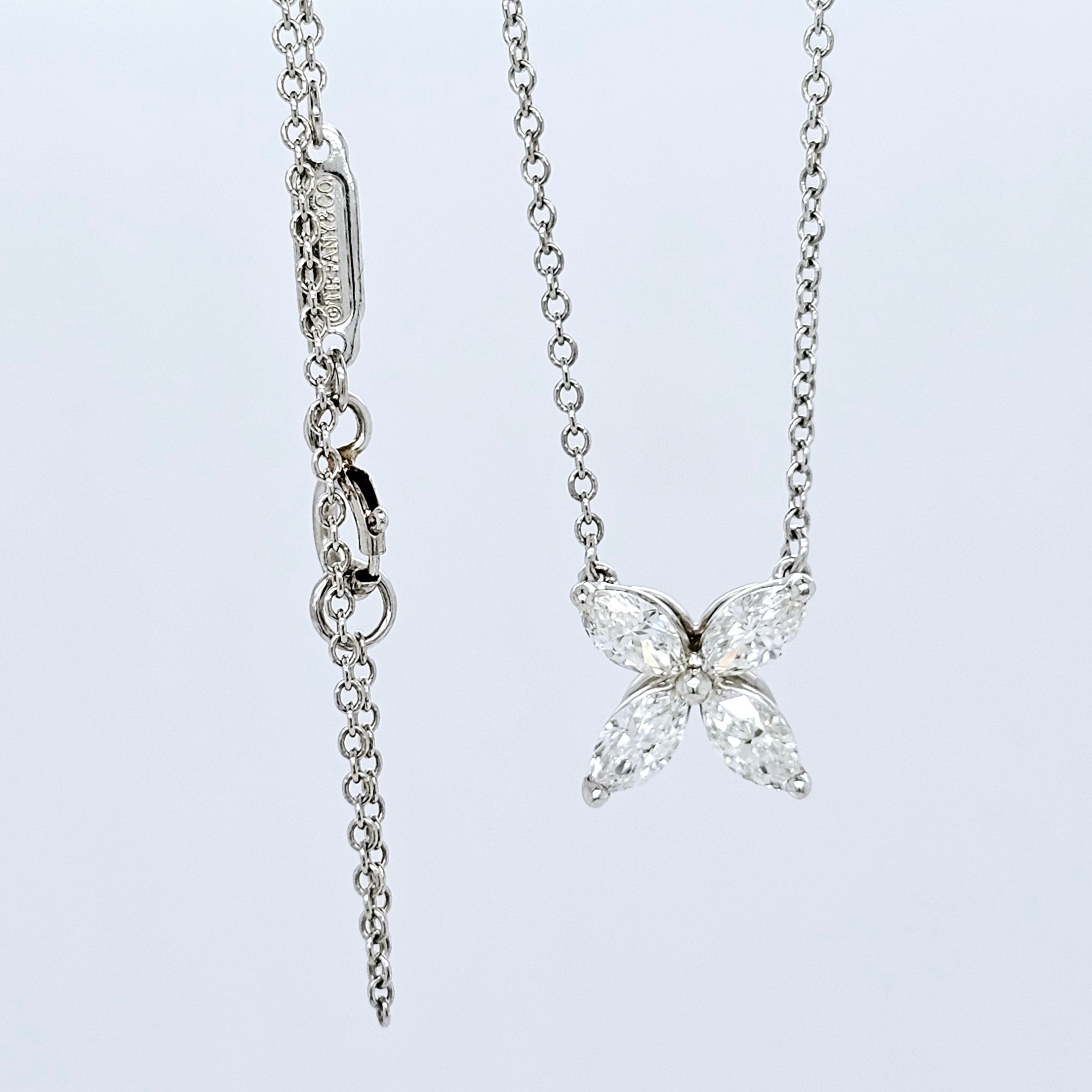 Tiffany & Co. Victoria Pendant, Medium Size, Platinum Chloe's Jewellers