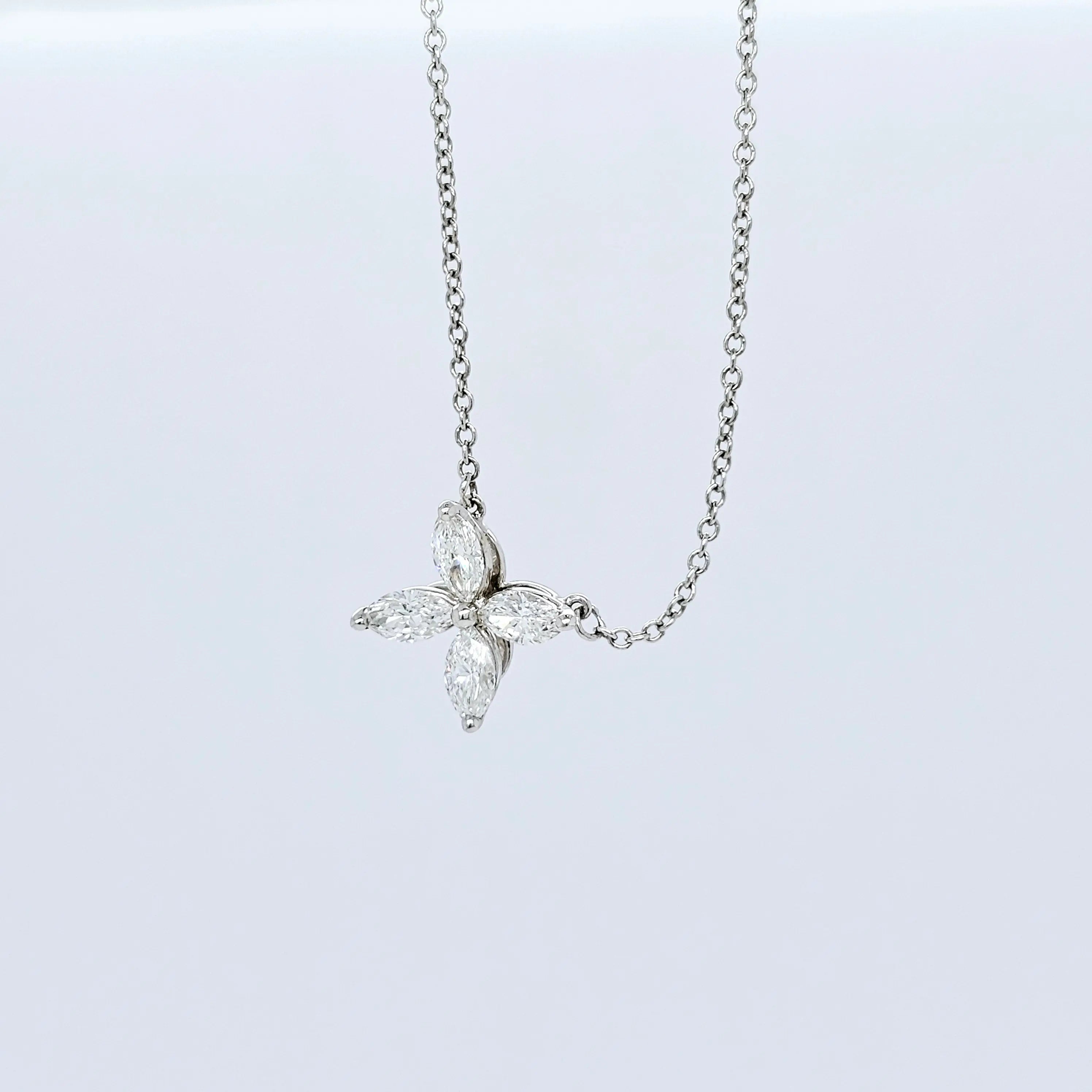 Tiffany & Co. Victoria Pendant, Medium Size, Platinum Chloe's Jewellers