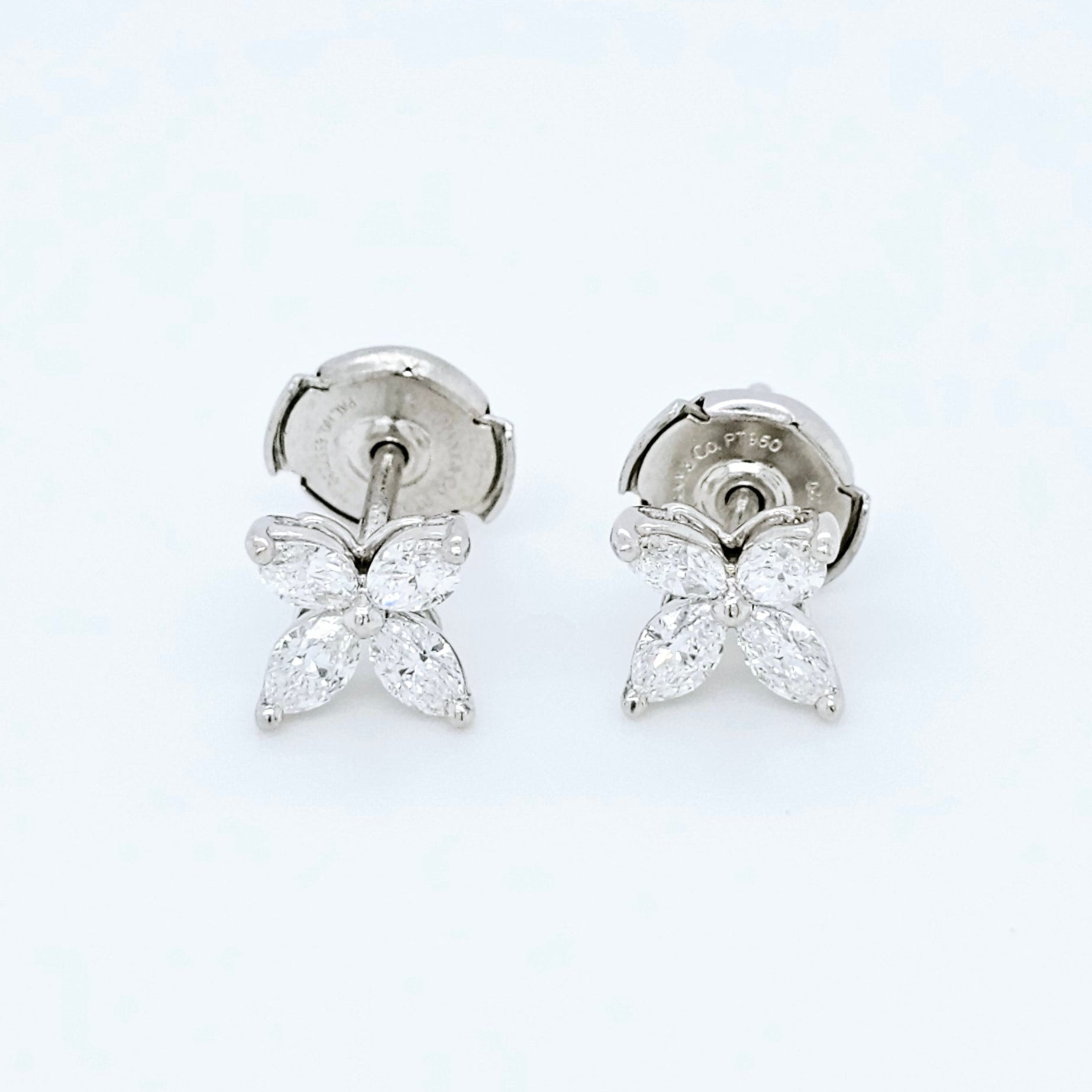 Tiffany & Co. Victoria Earrings, Small Size, Platinum Chloe's Jewellers