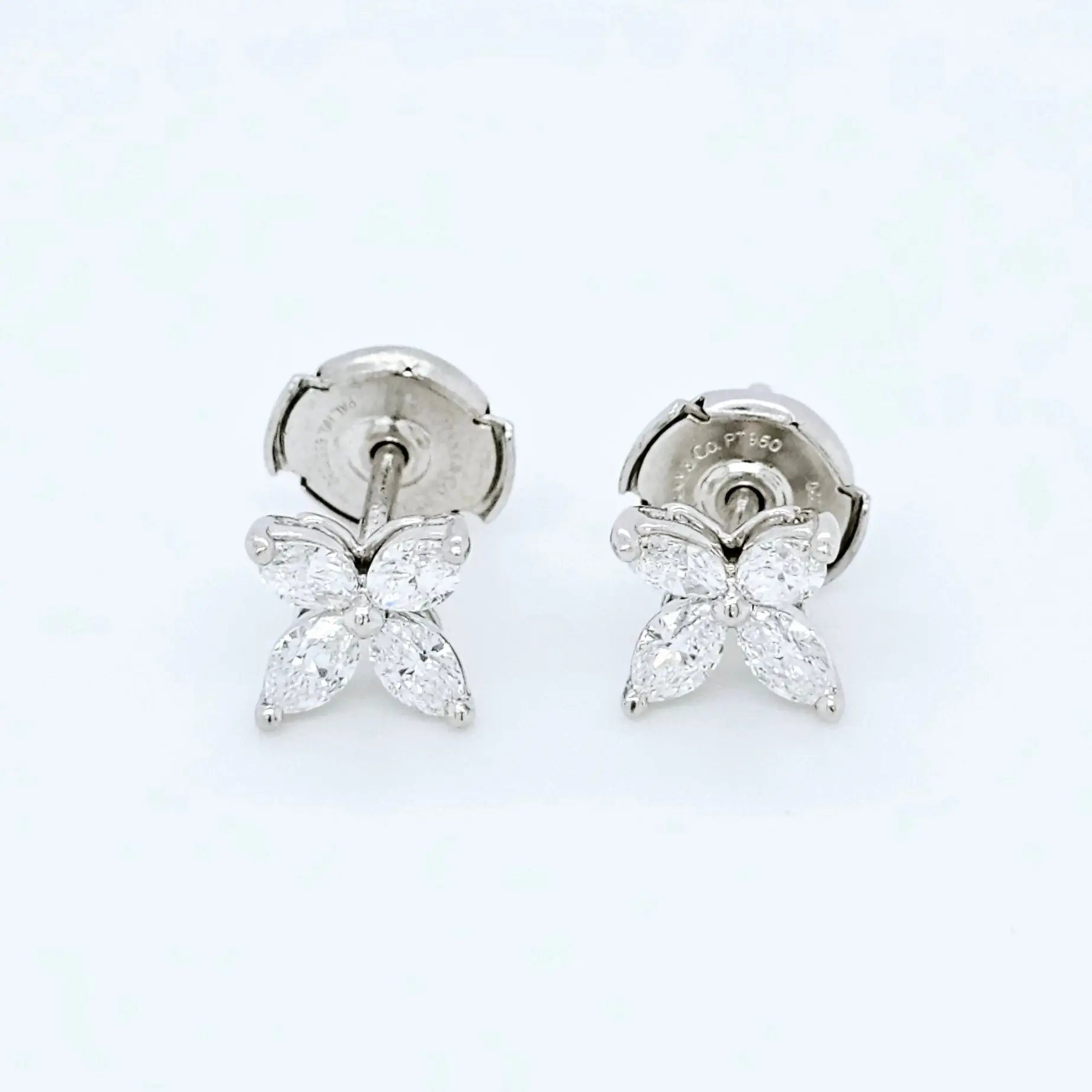 Tiffany & Co. Victoria Earrings, Small Size, Platinum Chloe's Jewellers