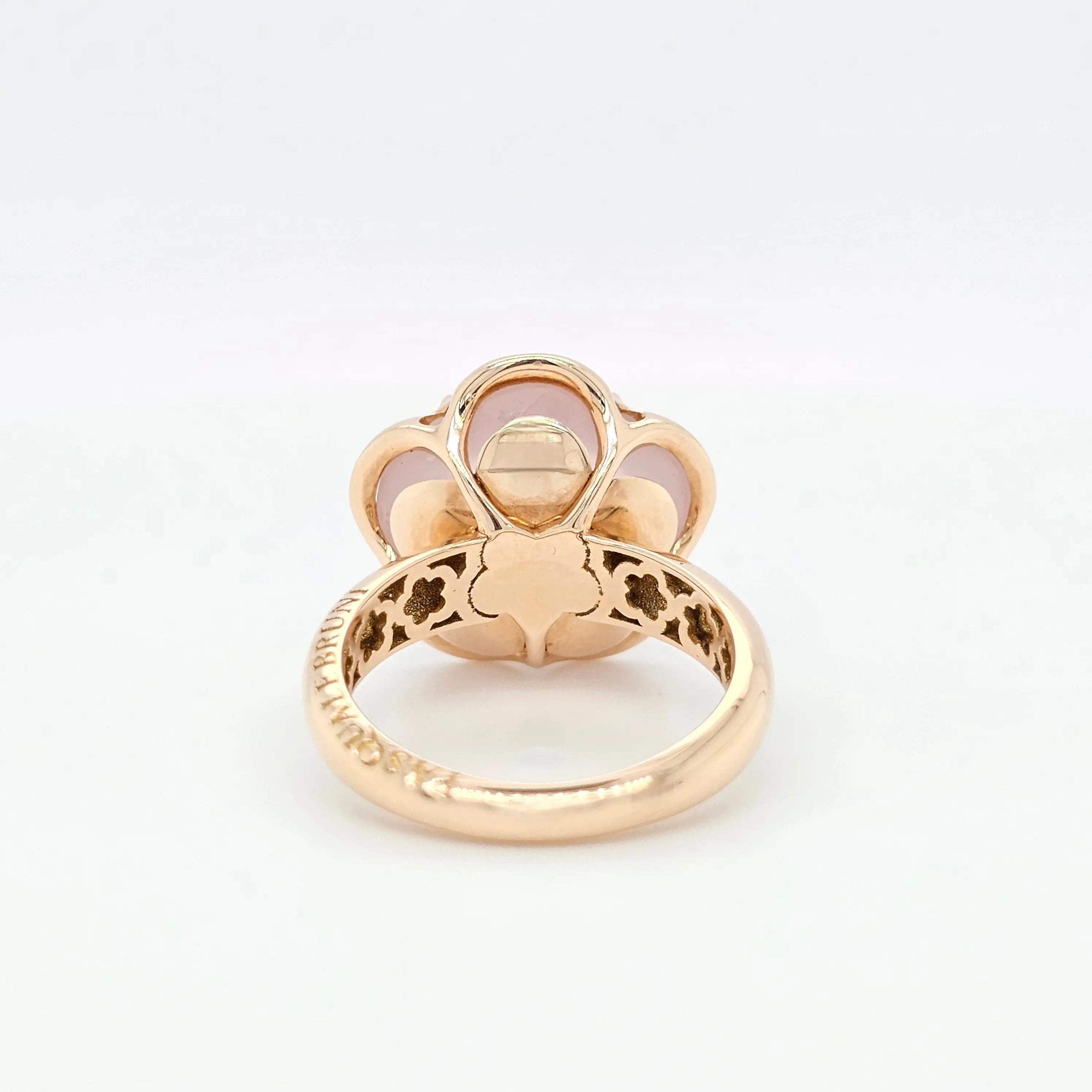 Pre-Owned | Pasquale Bruni Bon Ton Diamond & Rose Quartz Ring, 18K Rose Gold Chloe's Jewellers