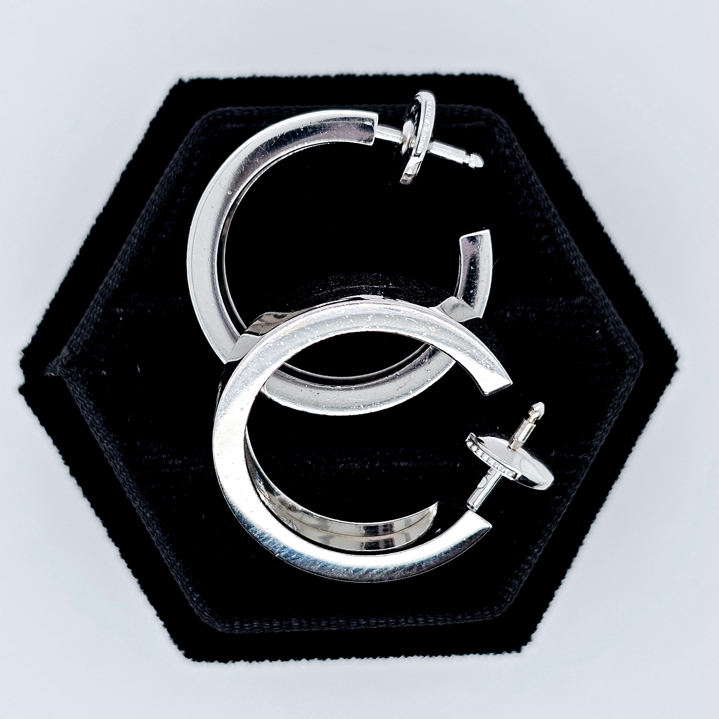 Pre-Owned Cartier Love Hoop Earrings – 18ct White Gold & Diamonds Chloe's Jewellers