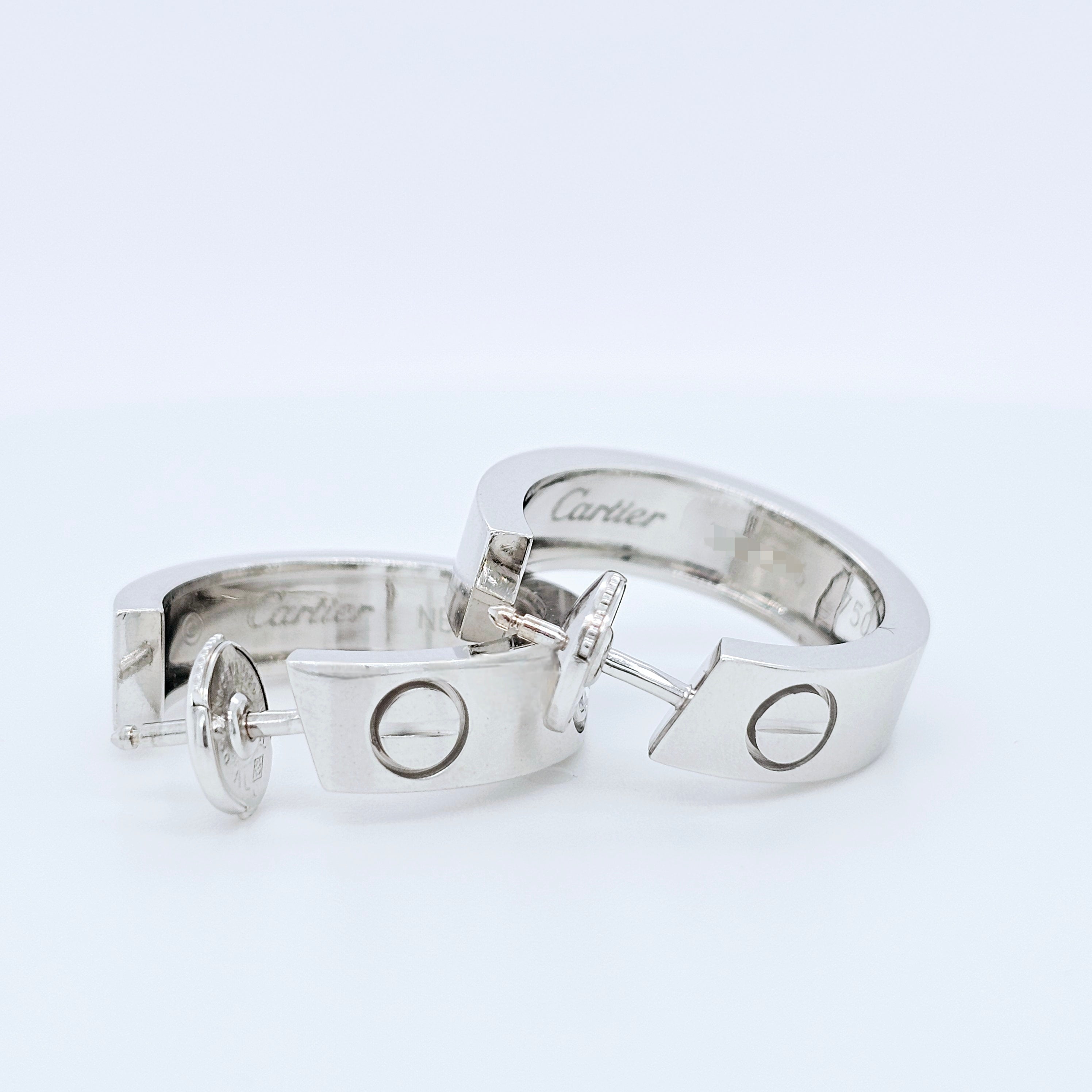 Pre-Owned Cartier Love Hoop Earrings – 18ct White Gold & Diamonds Chloe's Jewellers