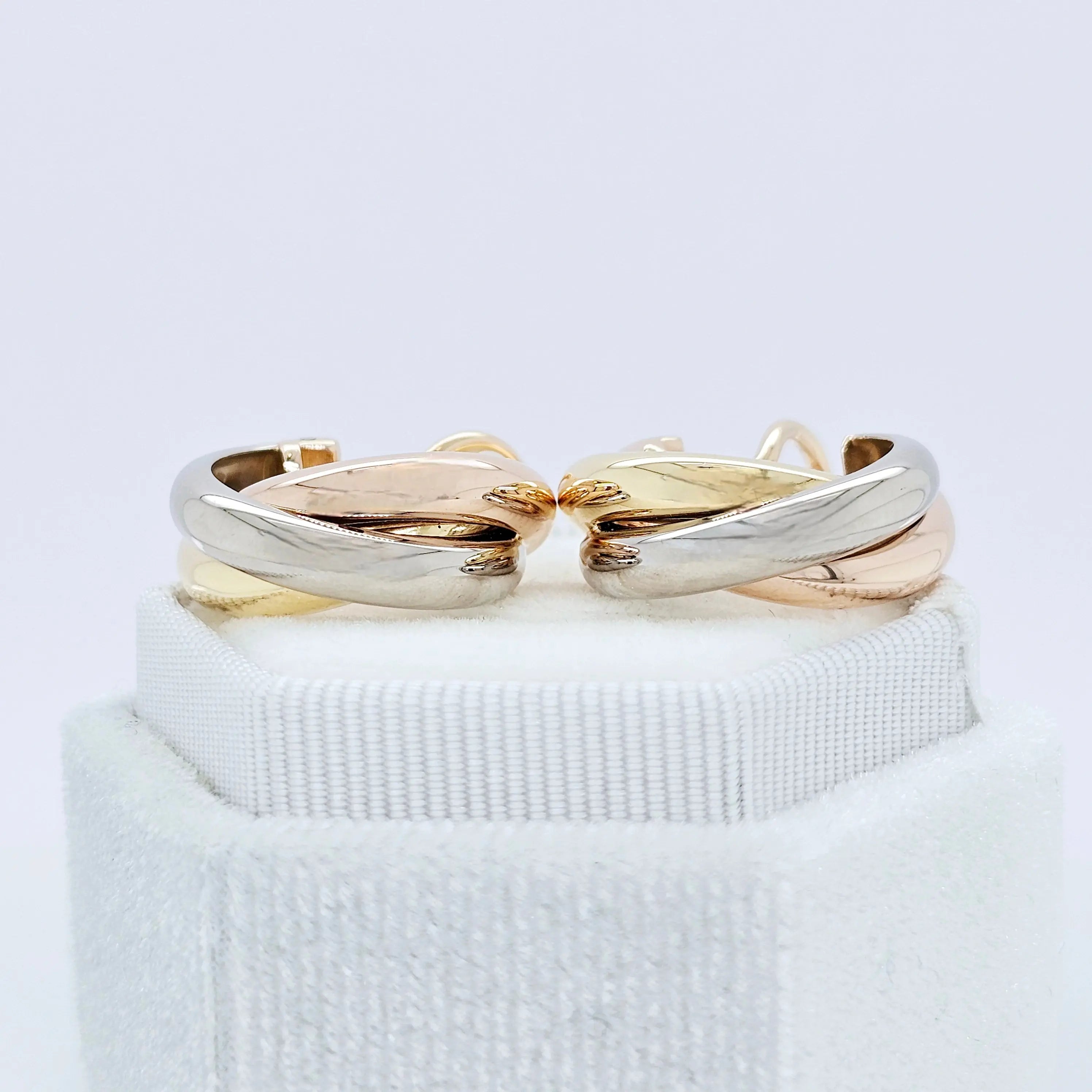 Cartier Trinity Earrings, Classic Model, Hoop Earrings, 18ct Chloe's Jewellers