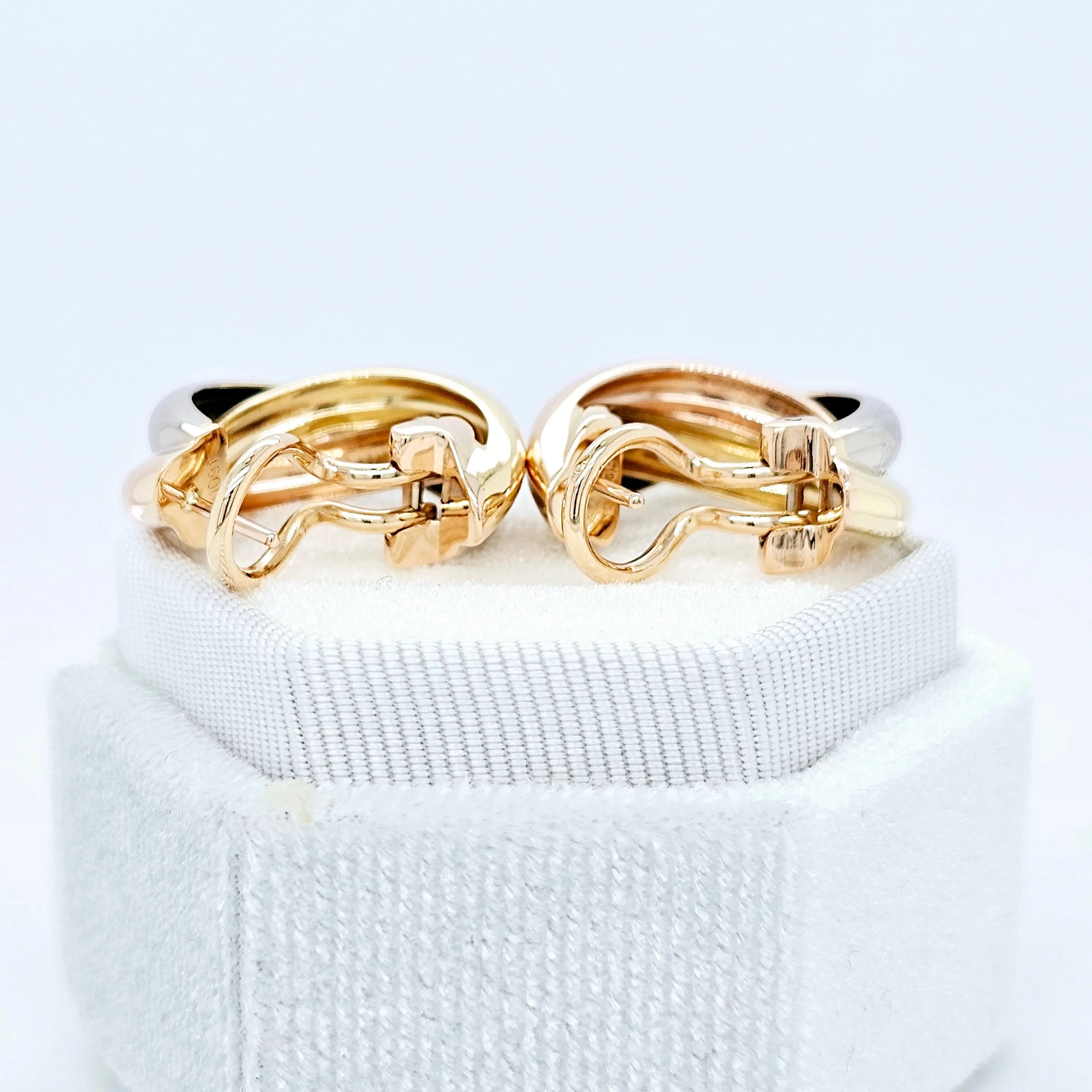 Cartier Trinity Earrings, Classic Model, Hoop Earrings, 18ct Chloe's Jewellers