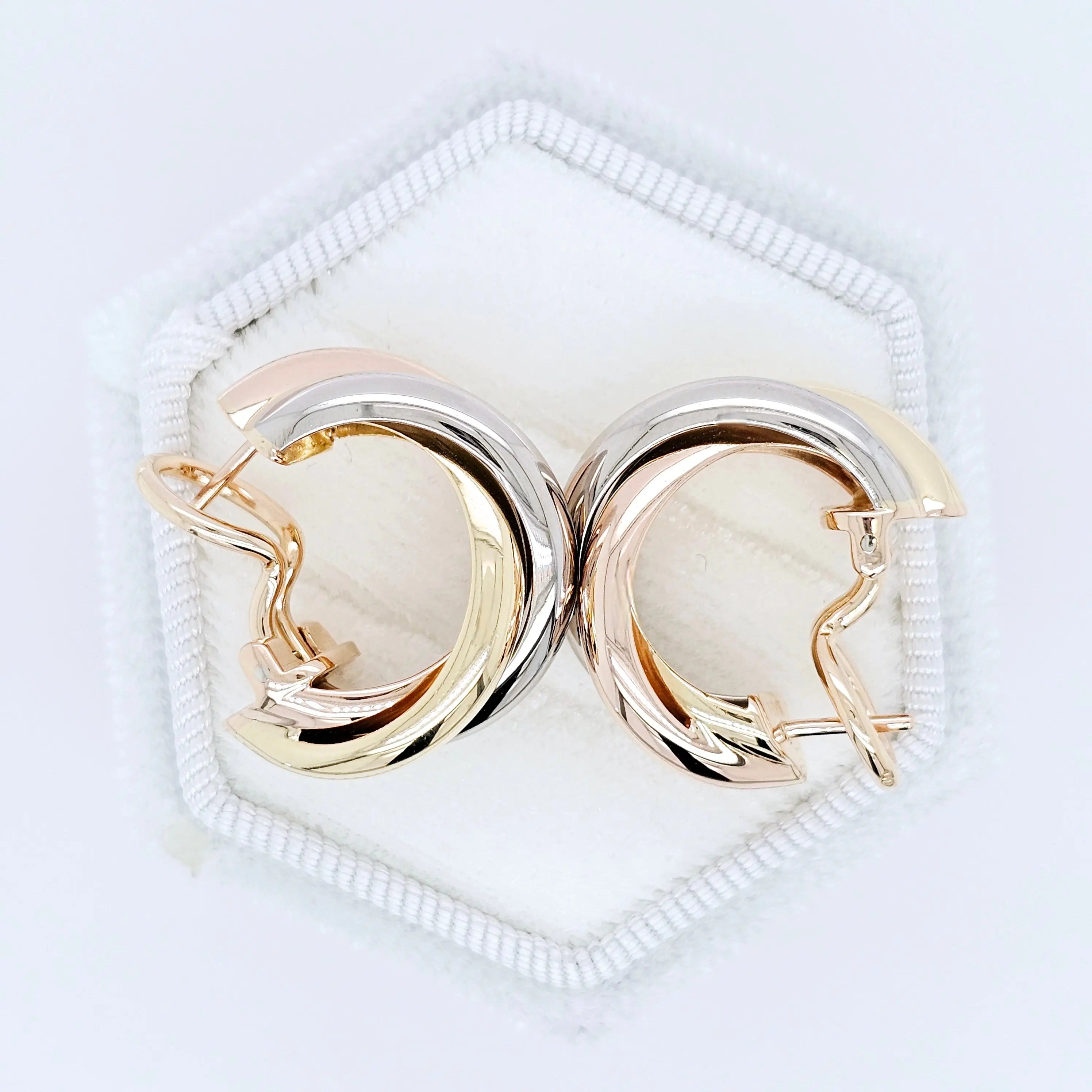 Cartier Trinity Earrings, Classic Model, Hoop Earrings, 18ct Chloe's Jewellers