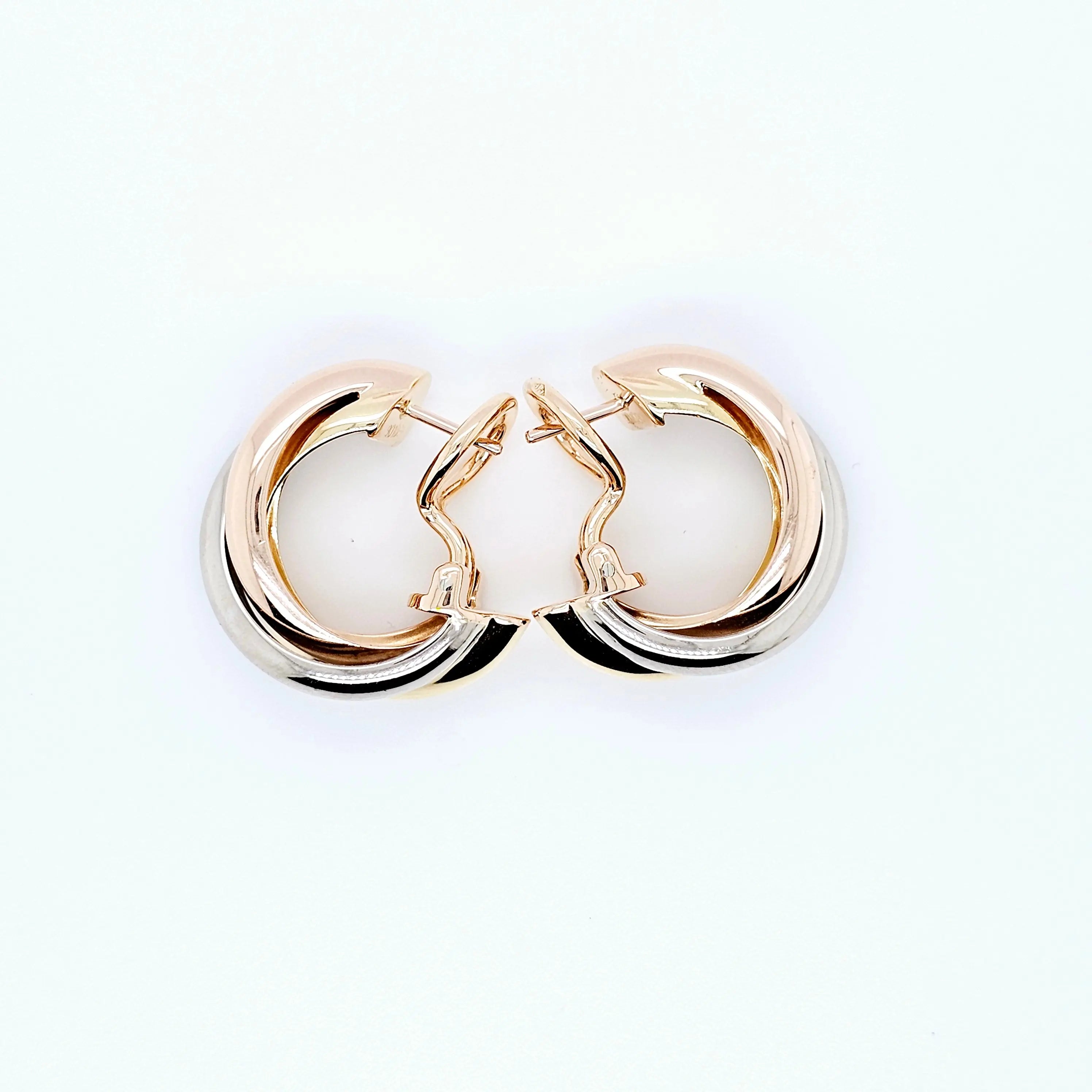 Cartier Trinity Earrings, Classic Model, Hoop Earrings, 18ct Chloe's Jewellers