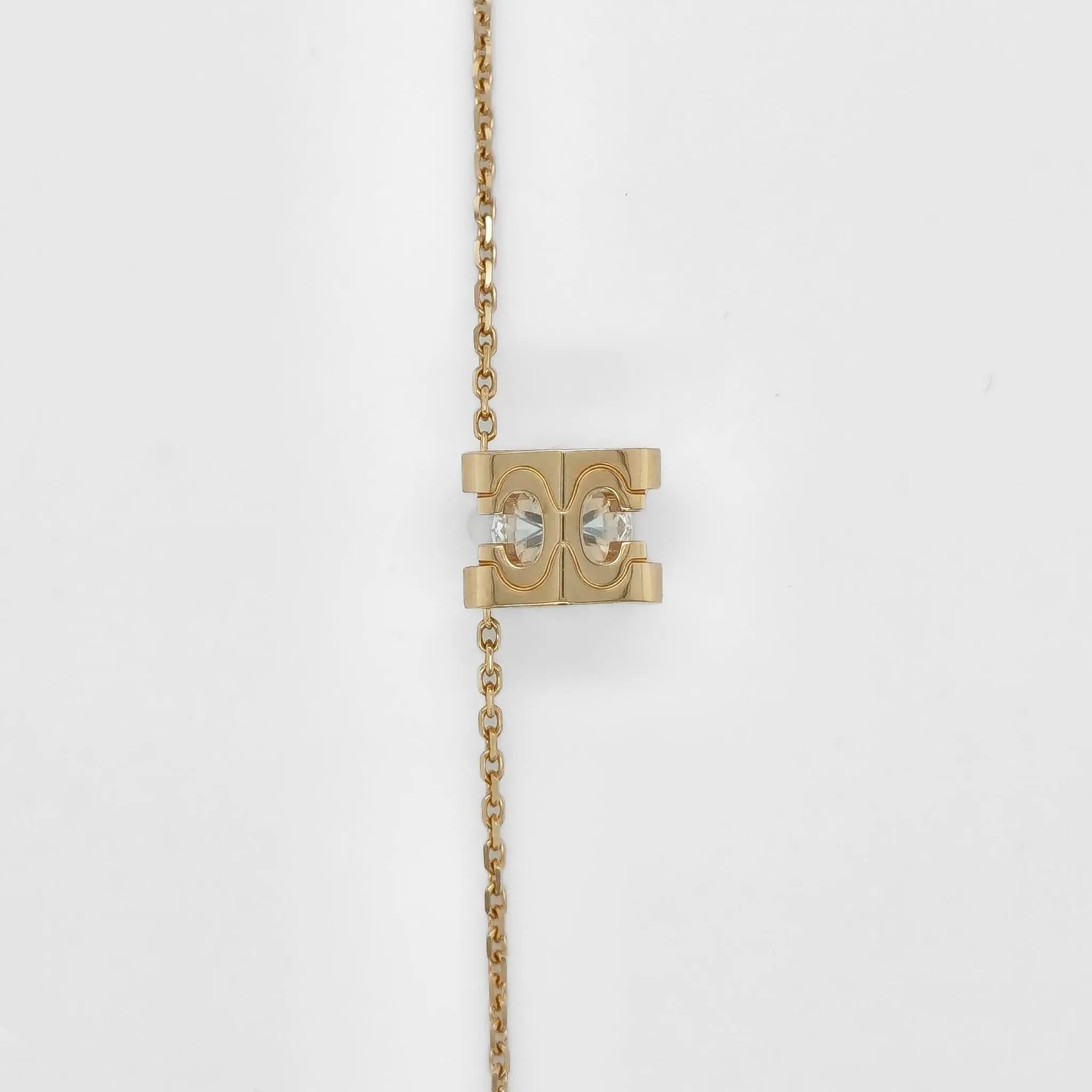 Cartier C De Cartier Necklace, 0.71ct Round Cut Diamond , 18ct Rose gold Chloe's Jewellers