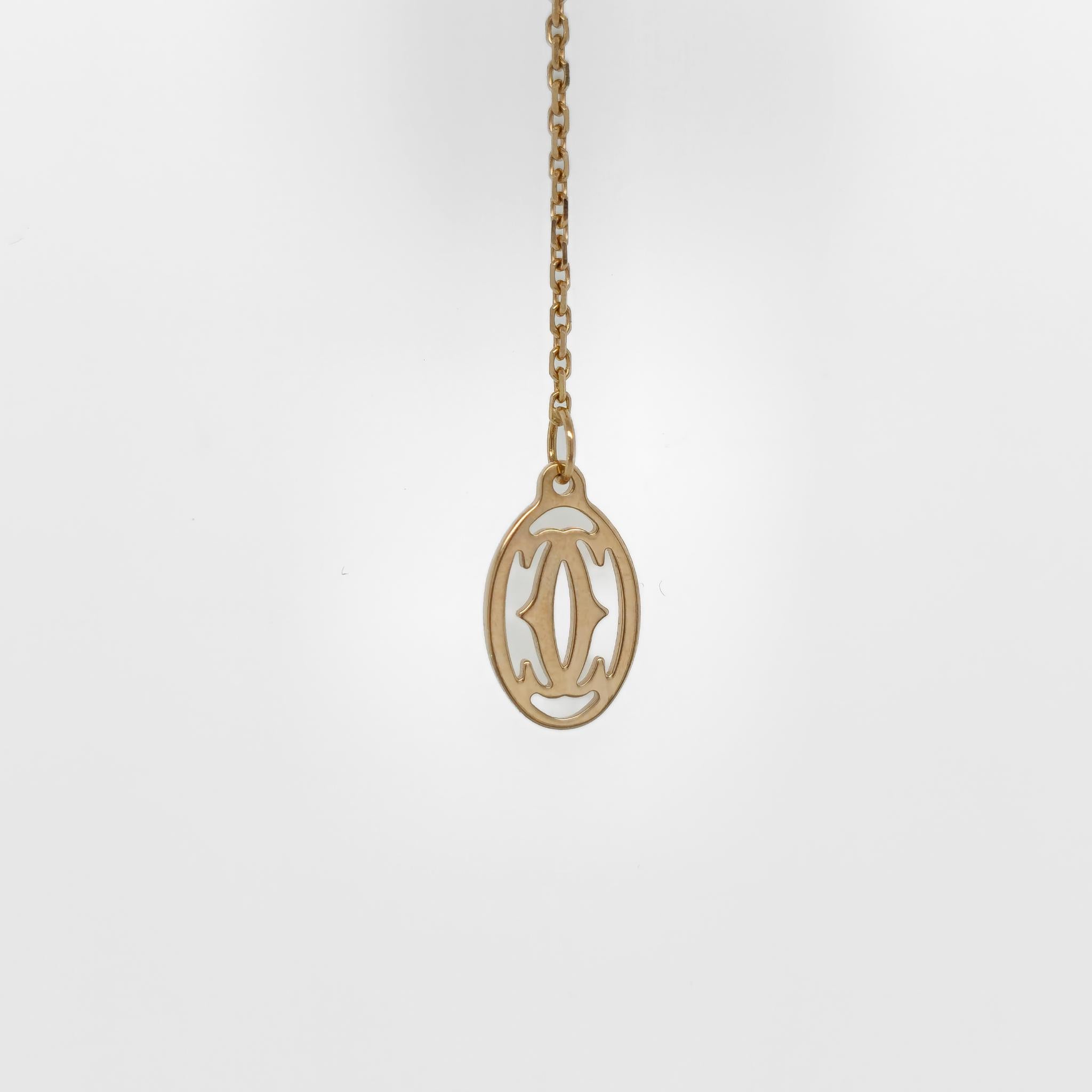 Cartier C De Cartier Necklace, 0.71ct Round Cut Diamond , 18ct Rose gold