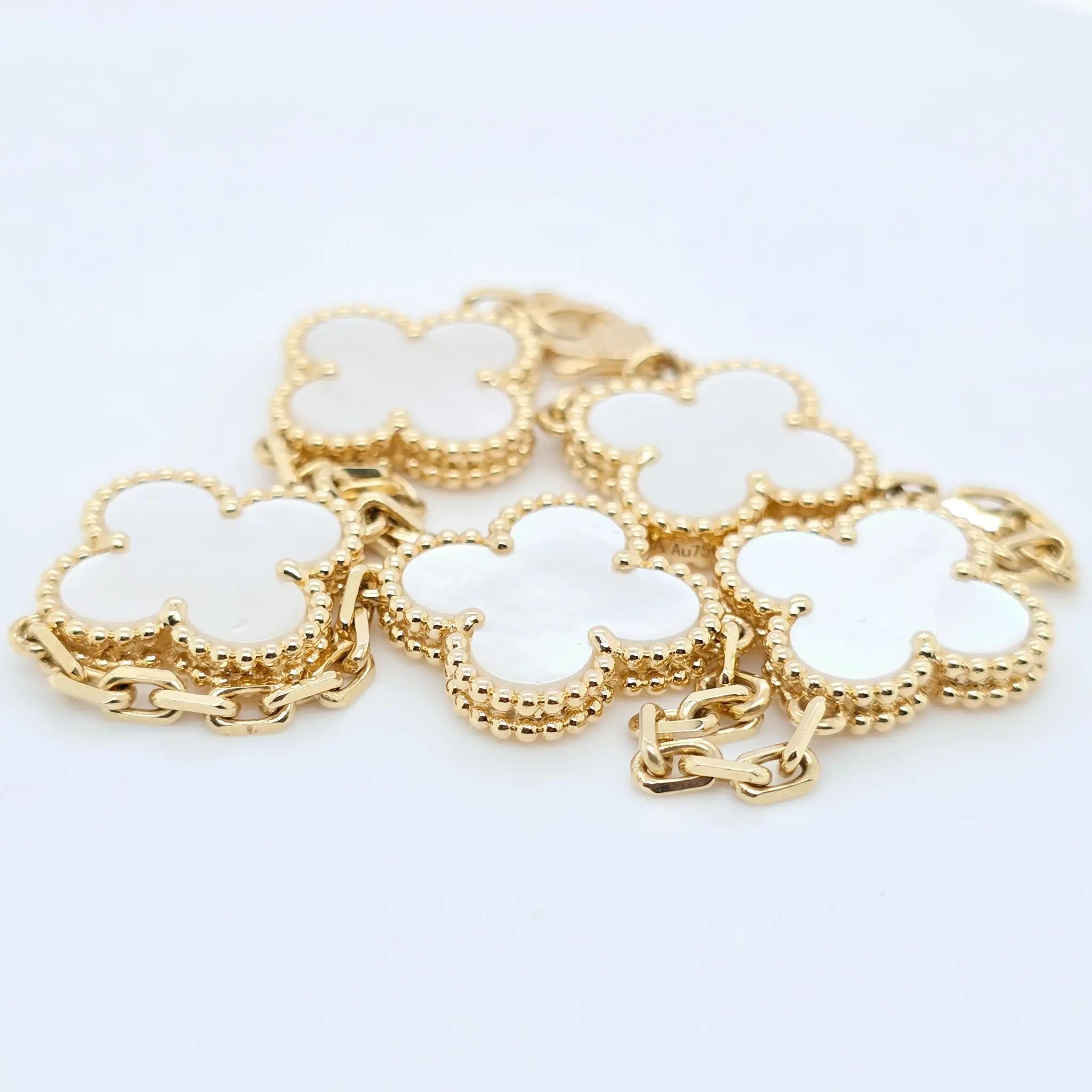 Van Cleef & Arpels Alhambra Bracelet – Mother of Pearl, 18ct Yellow Gold Chloe's Jewellers