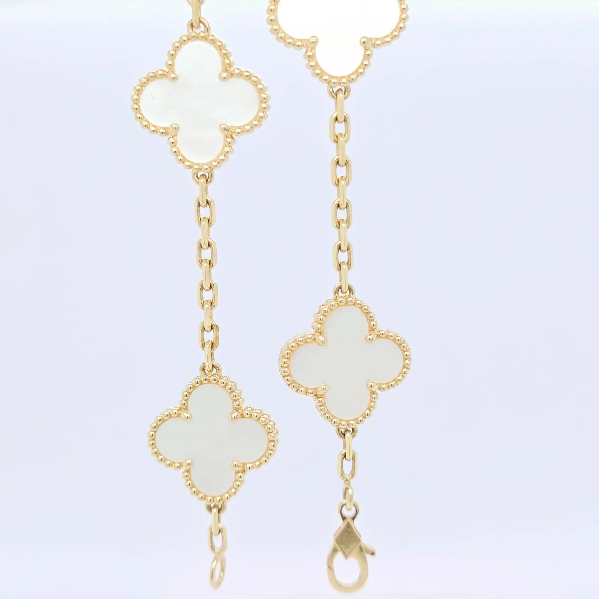 Van Cleef & Arpels Alhambra Bracelet – Mother of Pearl, 18ct Yellow Gold Chloe's Jewellers