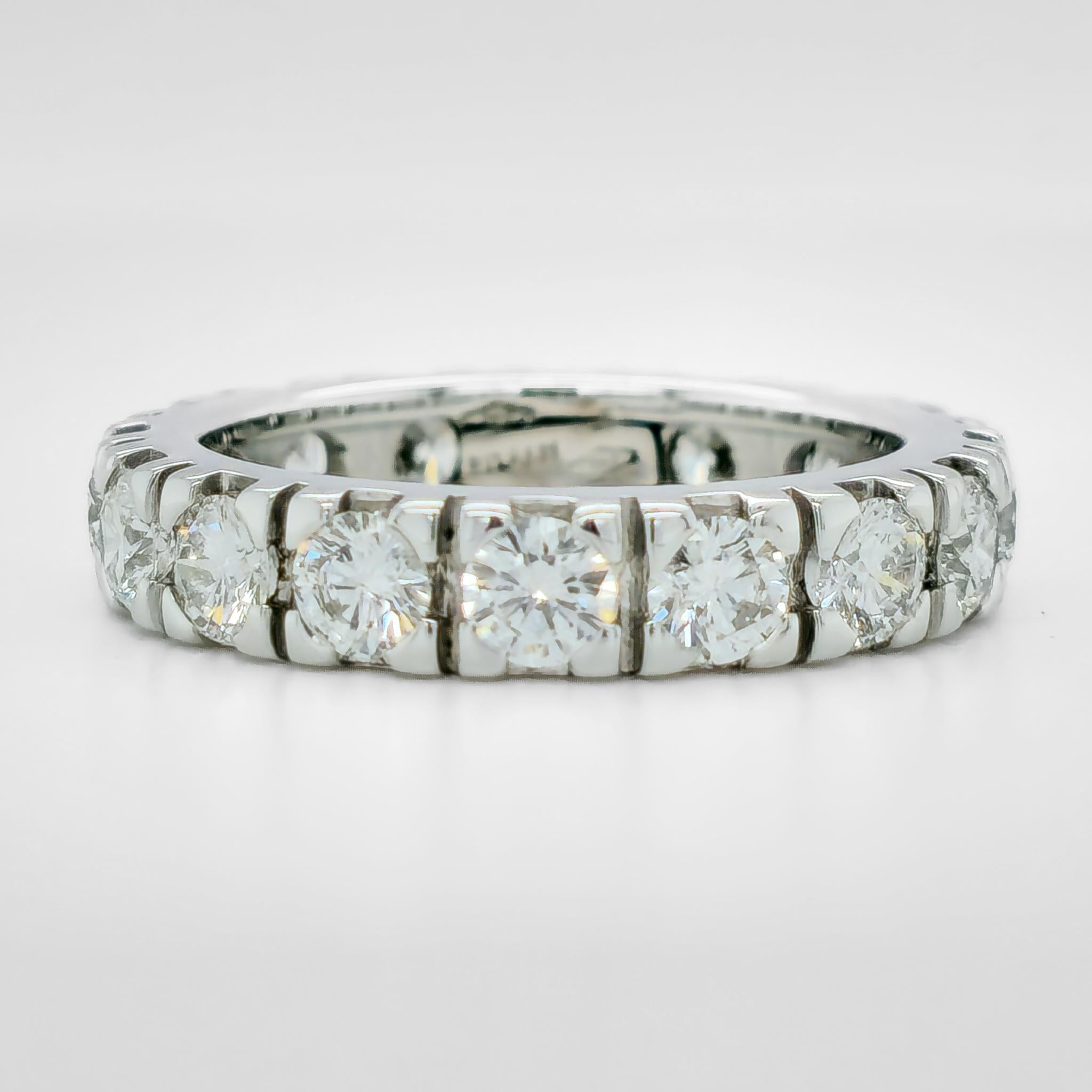 Bvlgari Diamond Full Eternity Ring,18ct White Gold, Size J Chloe's Jewellers