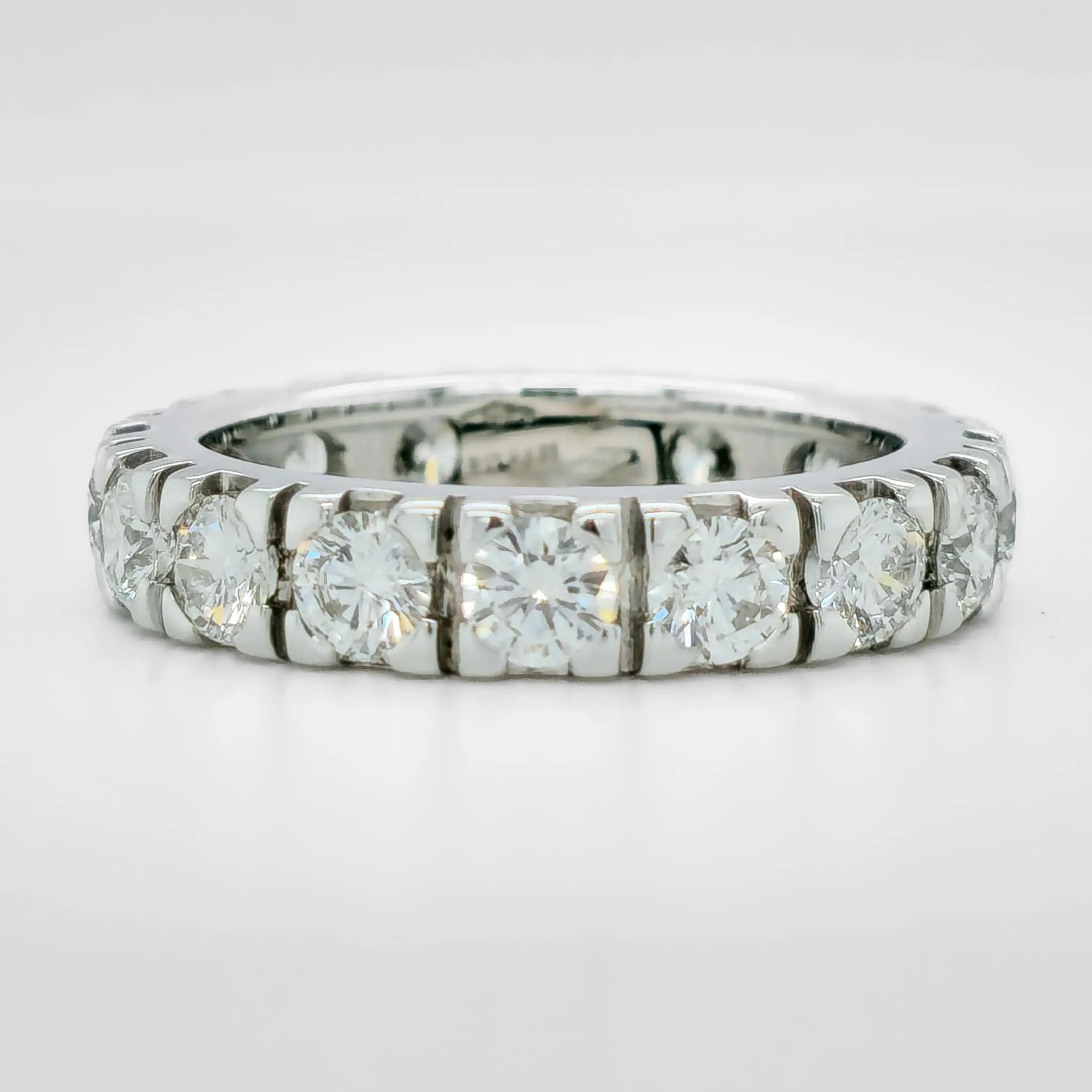 Bvlgari Diamond Full Eternity Ring,18ct White Gold, Size J Chloe's Jewellers
