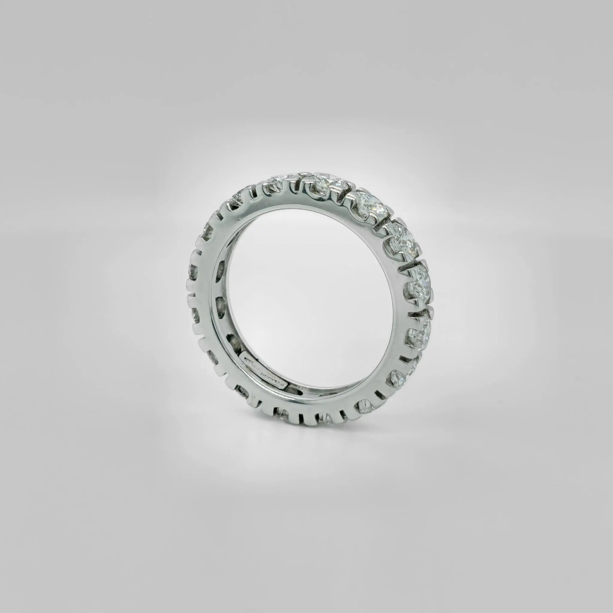 Bvlgari Diamond Full Eternity Ring,18ct White Gold, Size J Chloe's Jewellers