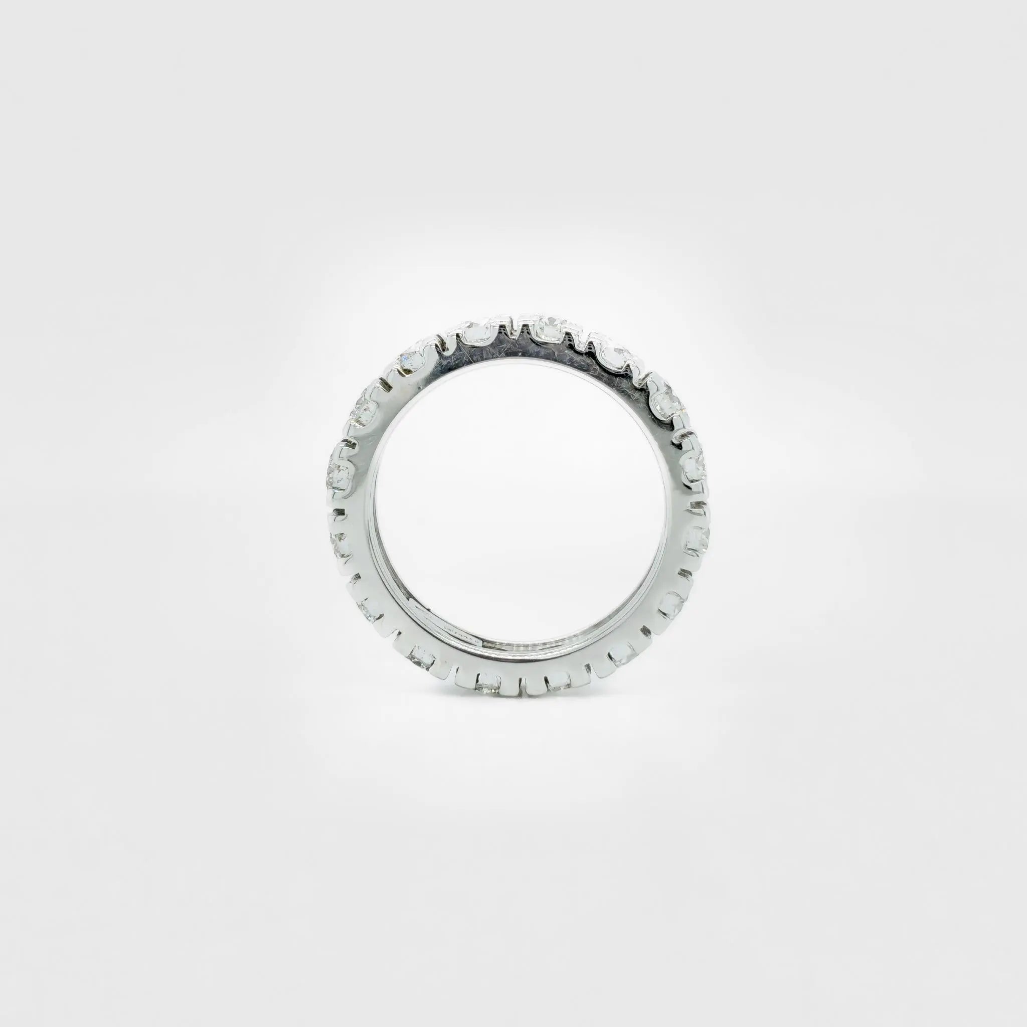Bvlgari Diamond Full Eternity Ring,18ct White Gold, Size J Chloe's Jewellers