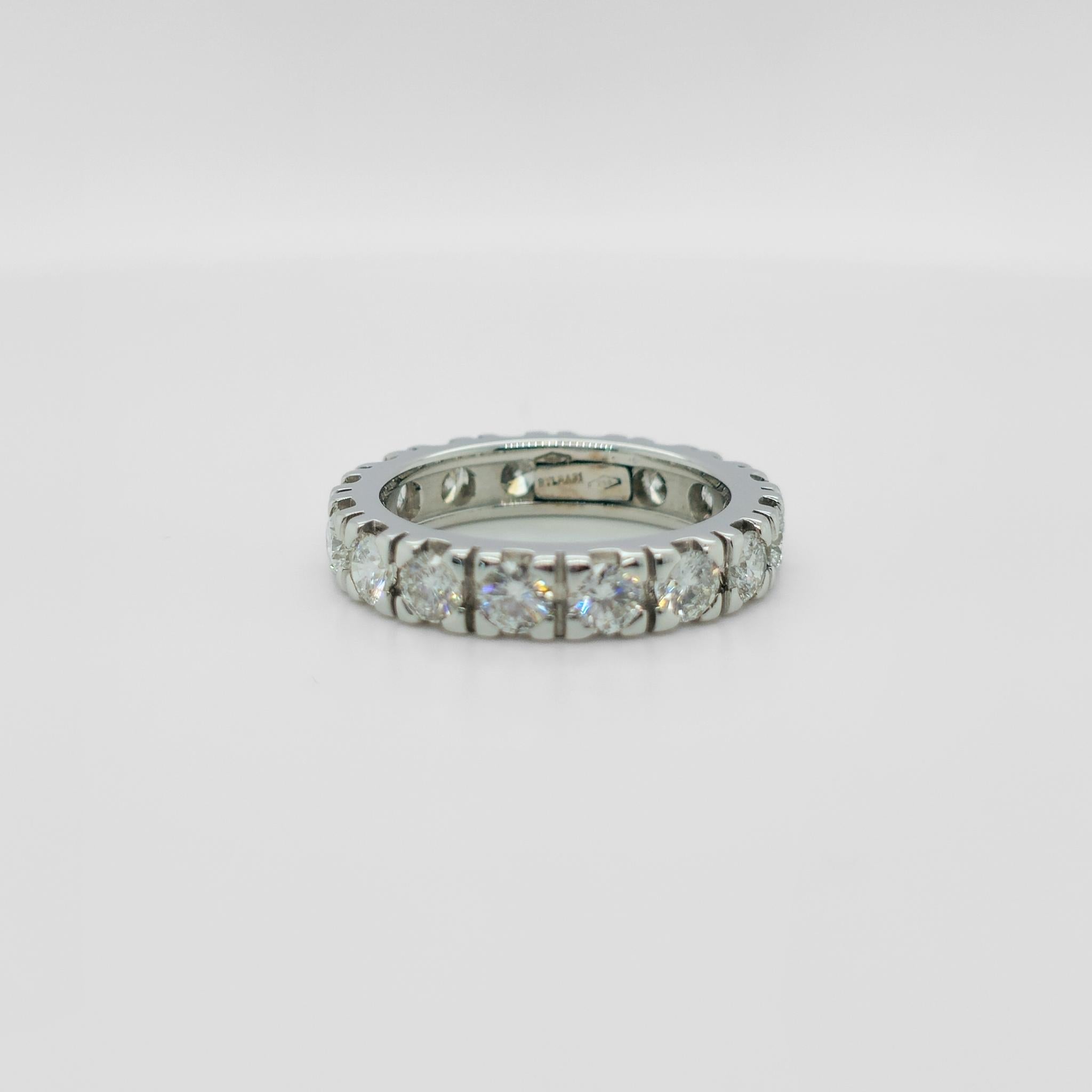 Bvlgari Diamond Full Eternity Ring,18ct White Gold, Size J Chloe's Jewellers