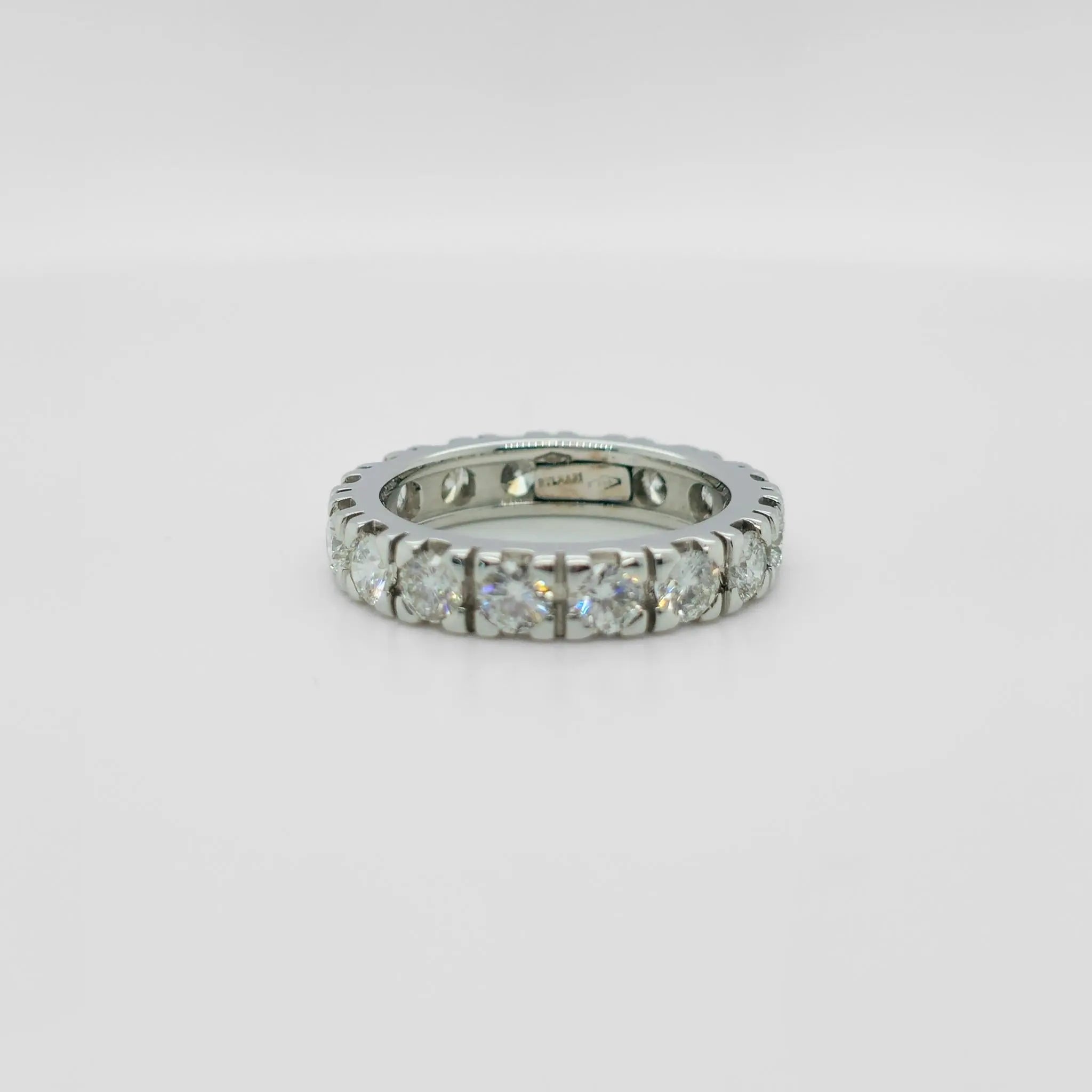 Bvlgari Diamond Full Eternity Ring,18ct White Gold, Size J Chloe's Jewellers