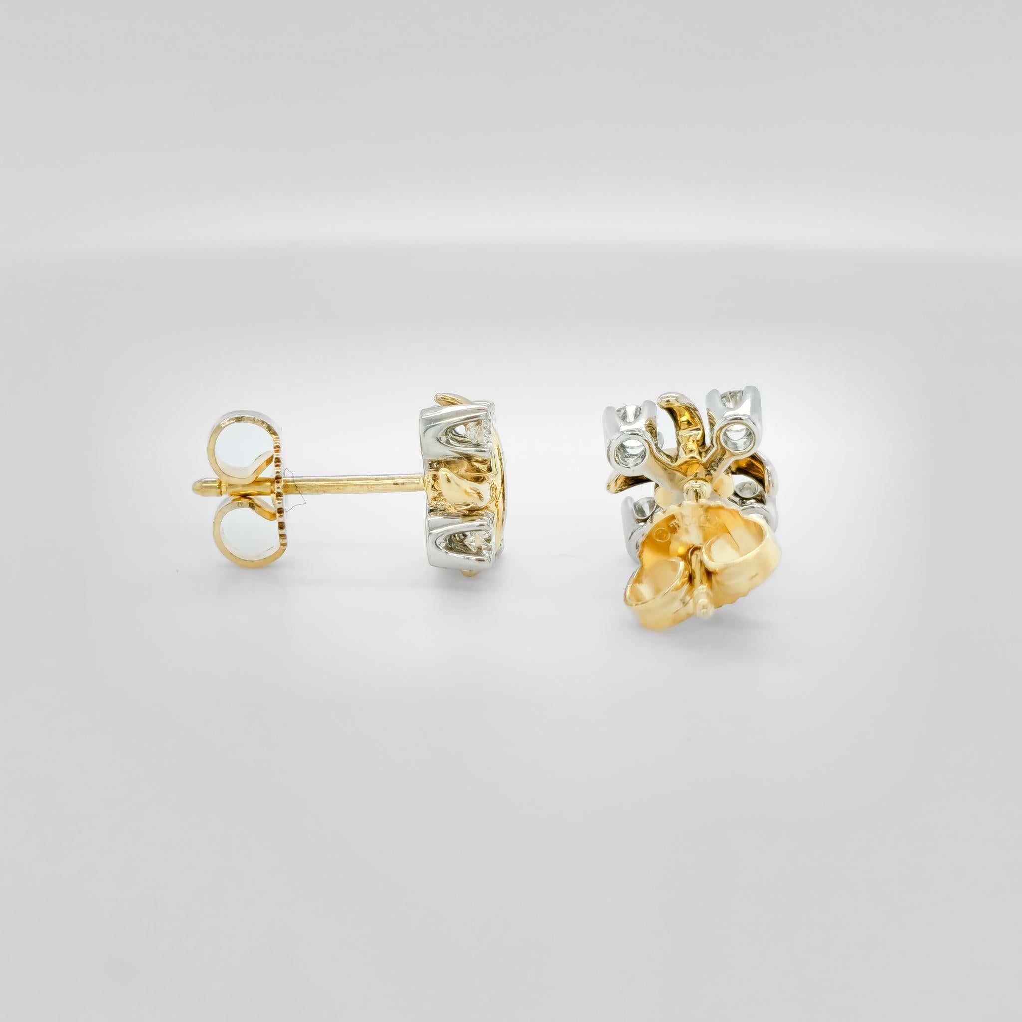 Tiffany & Co. Schlumberger Lynn Earrings, 18ct Yellow Gold & Platinum Chloe's Jewellers