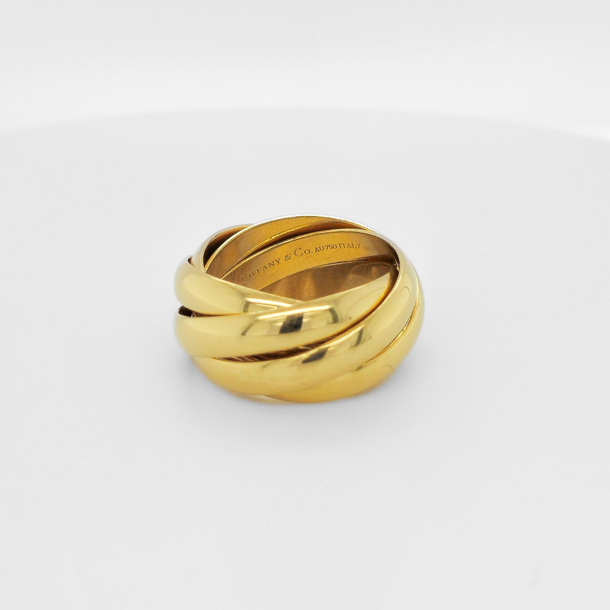 Tiffany & Co Paloma's Melody 5 Band Ring - 18ct Yellow Gold, Size P Chloe's Jewellers