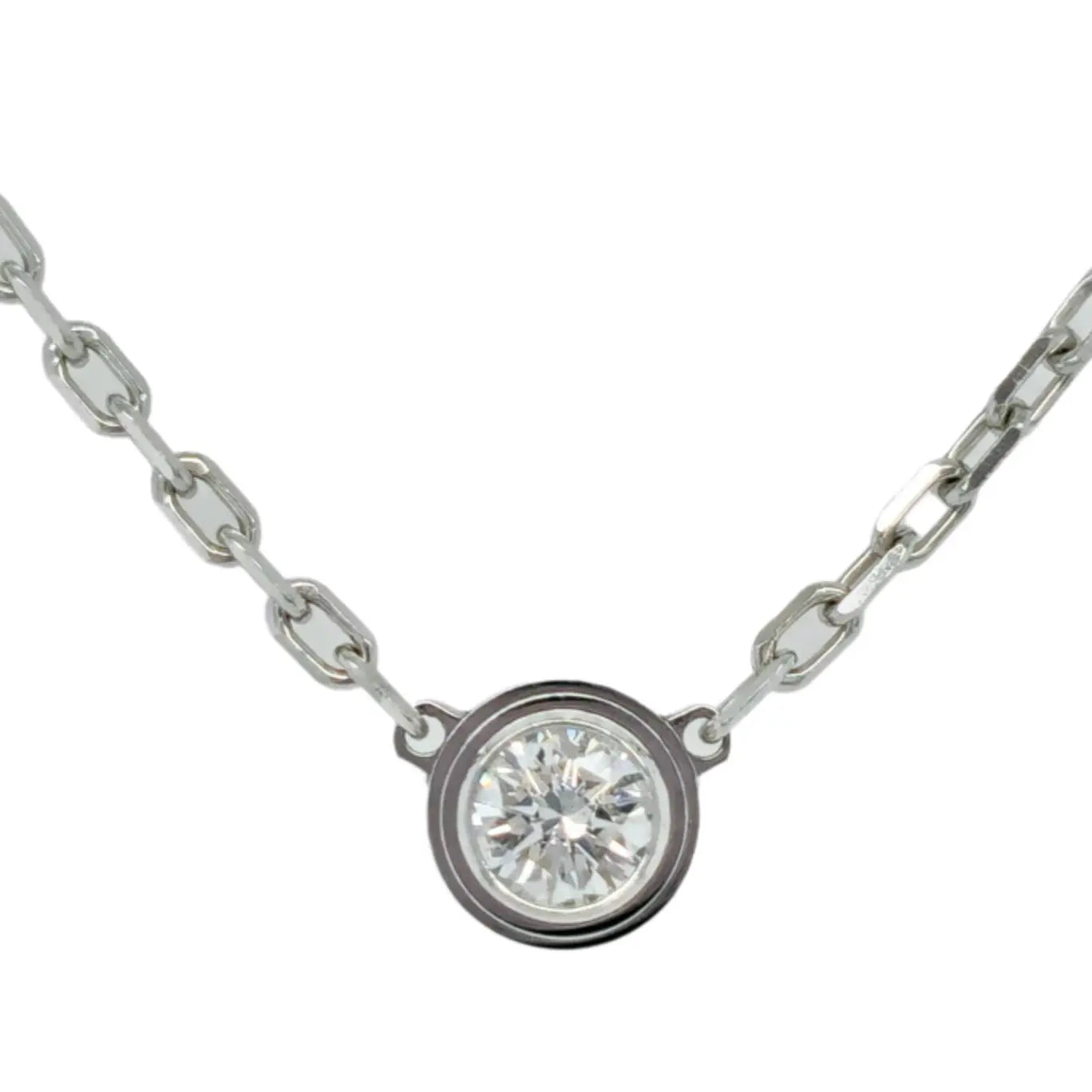 Cartier D’amour Pendant,Brilliant Cut Diamond, Small Model,18ct White Gold Chain Chloe's Jewellers