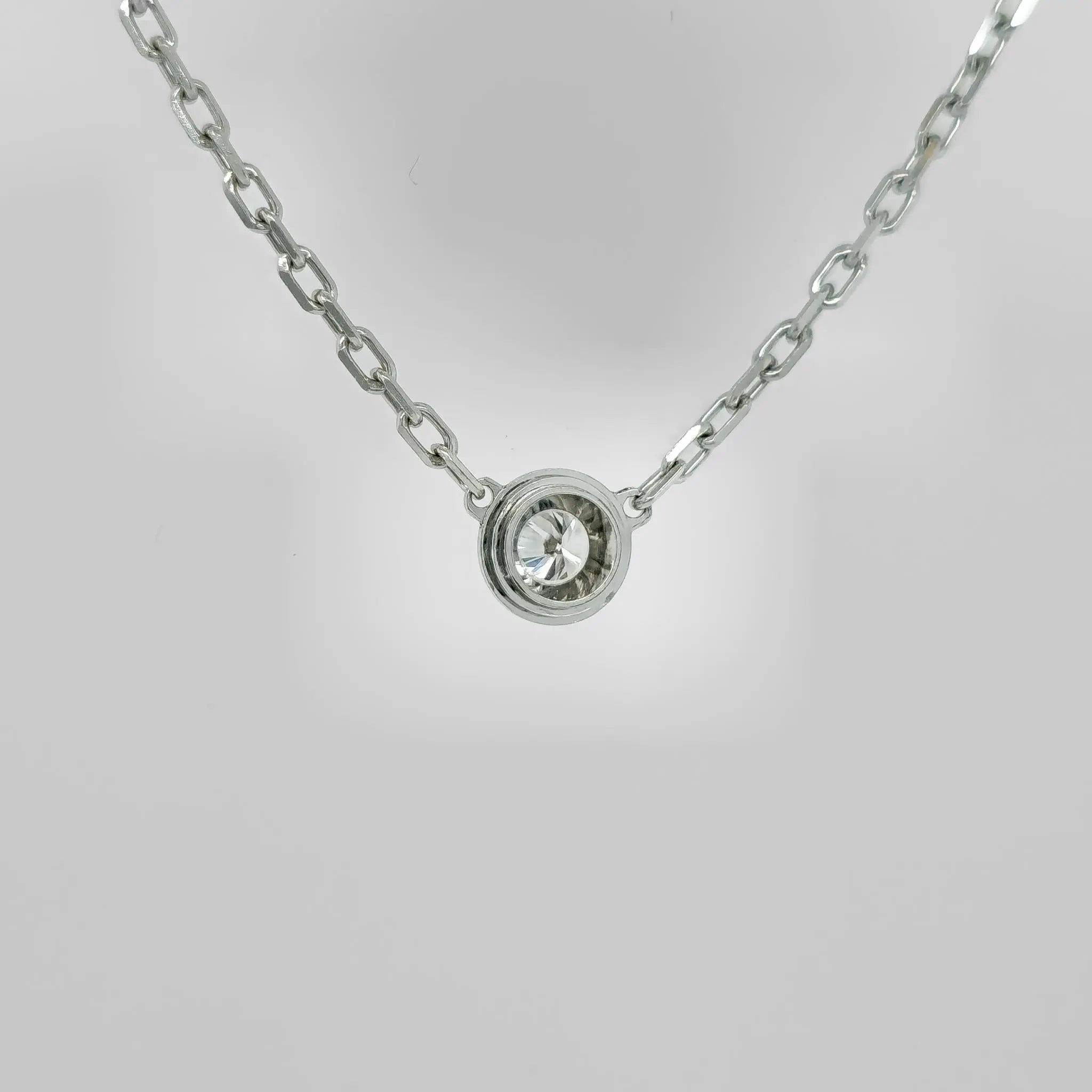 Cartier D’amour Pendant,Brilliant Cut Diamond, Small Model,18ct White Gold Chain Chloe's Jewellers