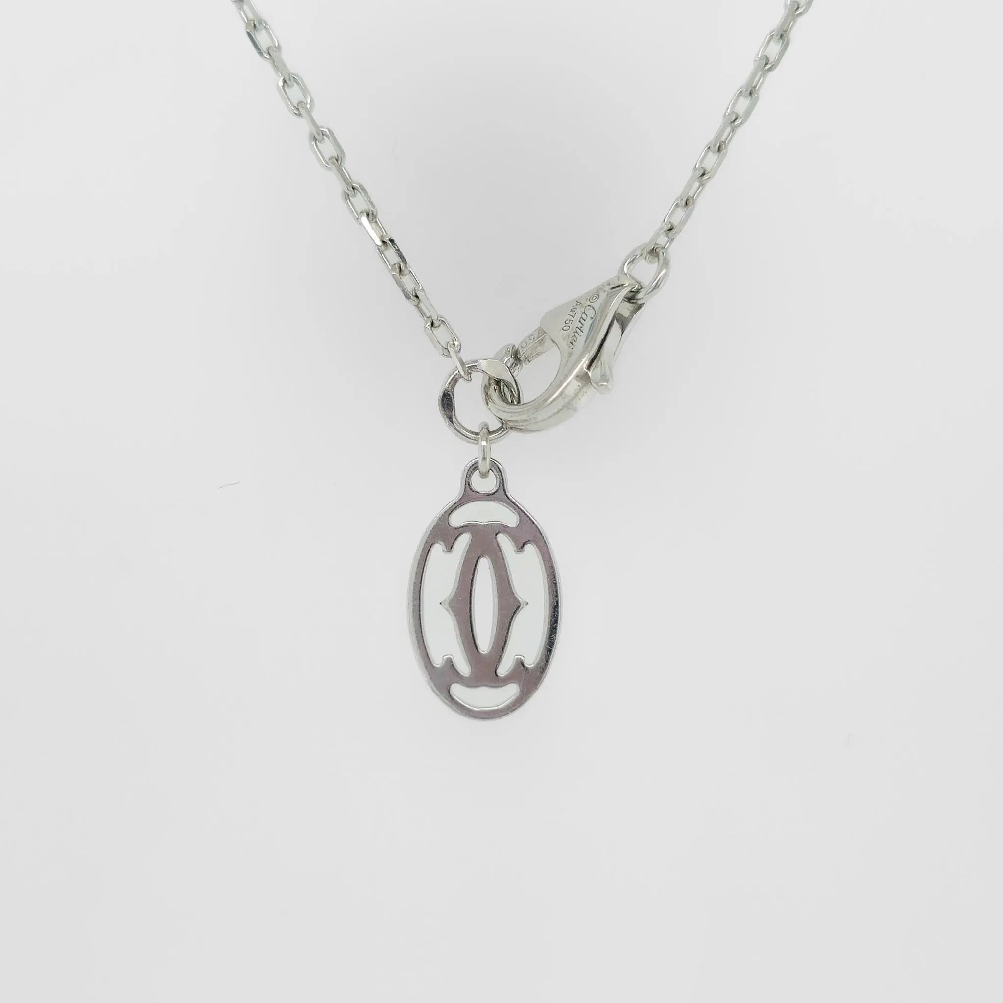 Cartier D’amour Pendant,Brilliant Cut Diamond, Small Model,18ct White Gold Chain Chloe's Jewellers
