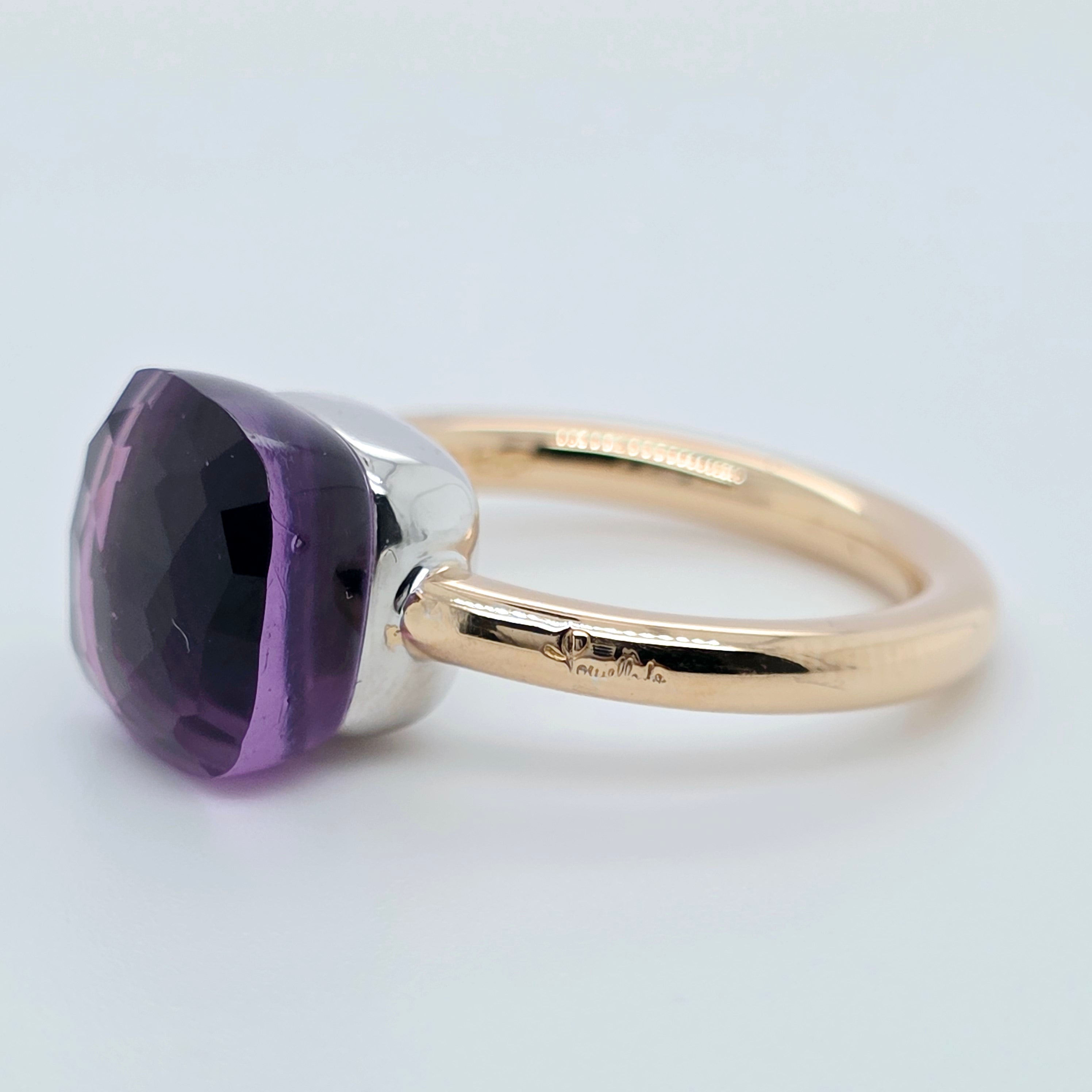 Pre-Owned Pomellato Nudo Classic Ring | 6.50ct Amethyst, 18K Gold Chloe's Jewellers