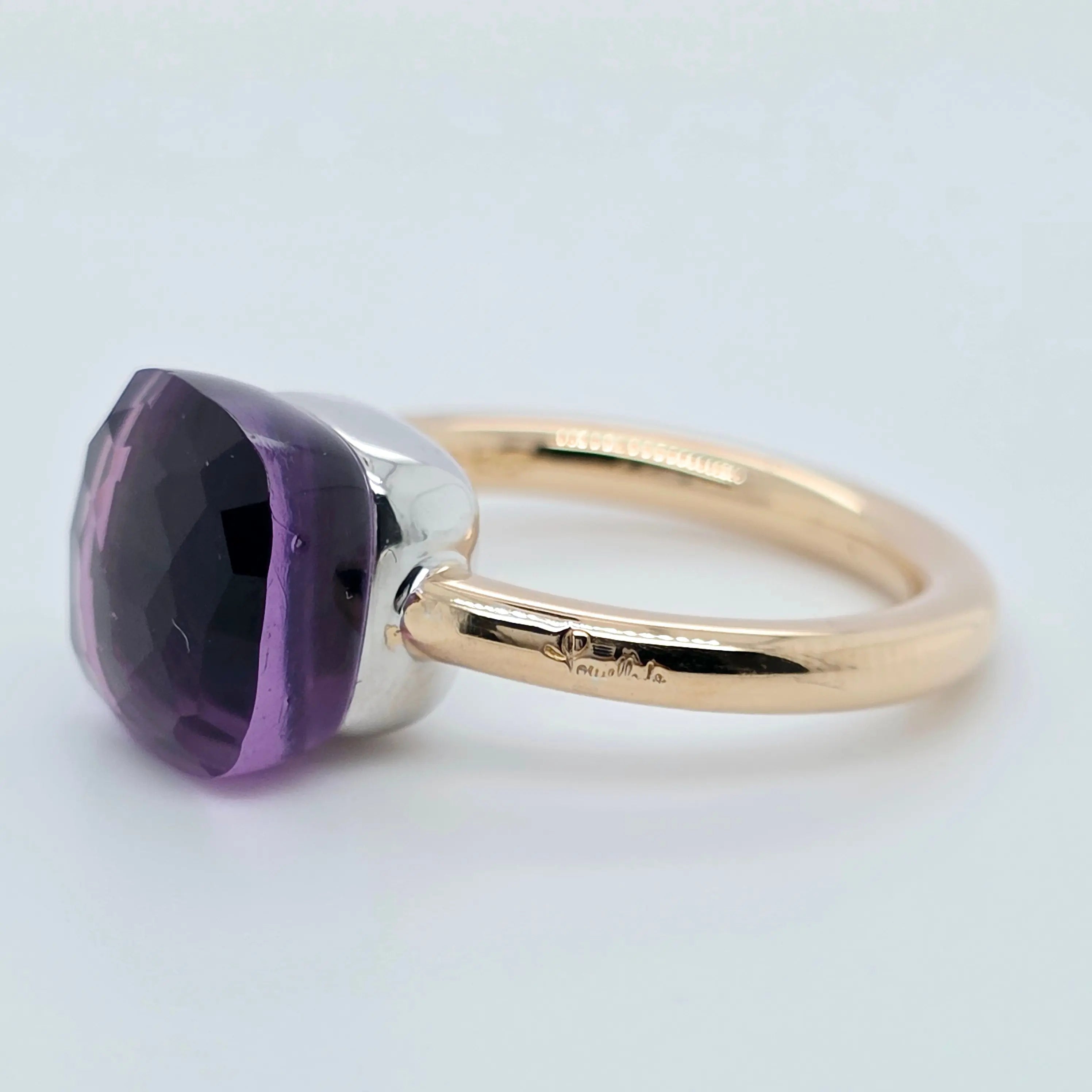 Pre-Owned Pomellato Nudo Classic Ring | 6.50ct Amethyst, 18K Gold Chloe's Jewellers
