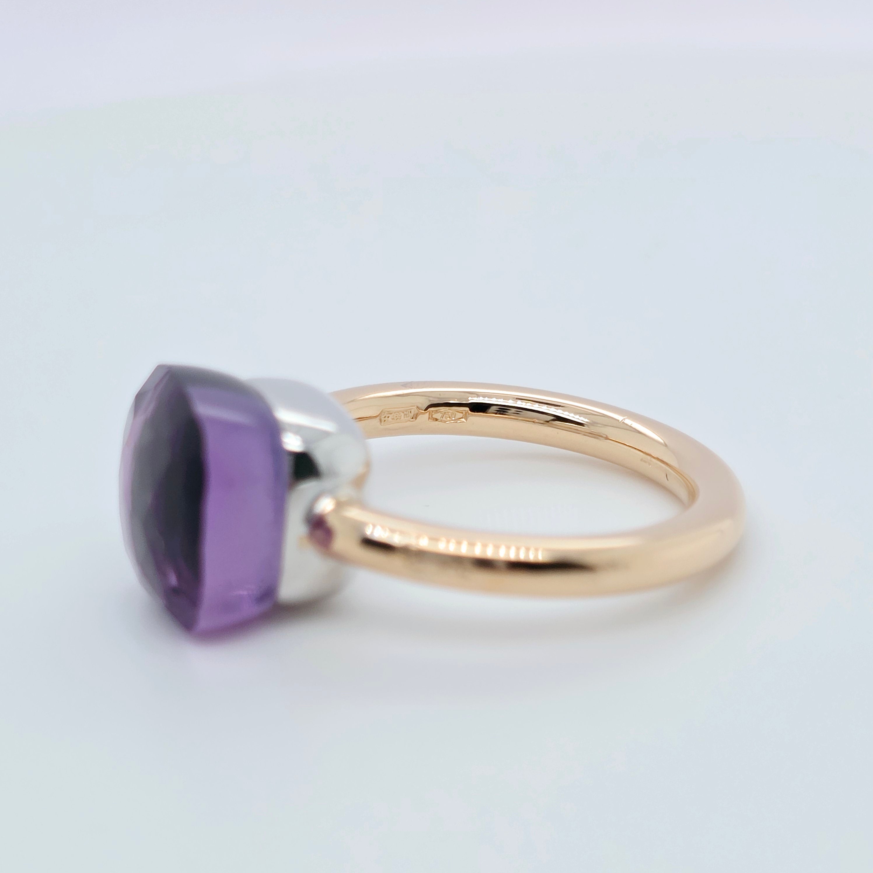 Pre-Owned Pomellato Nudo Classic Ring | 6.50ct Amethyst, 18K Gold Chloe's Jewellers