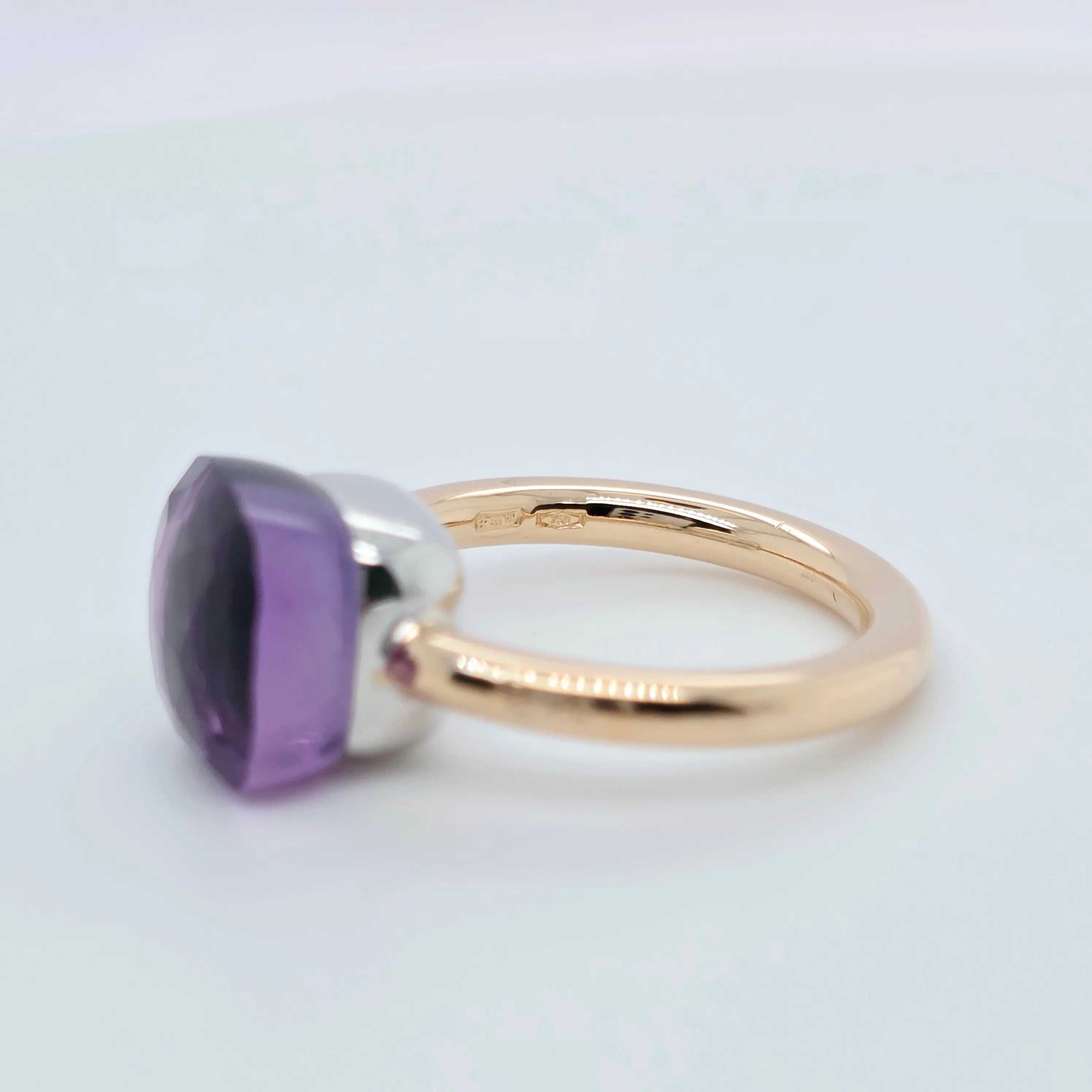 Pre-Owned Pomellato Nudo Classic Ring | 6.50ct Amethyst, 18K Gold Chloe's Jewellers