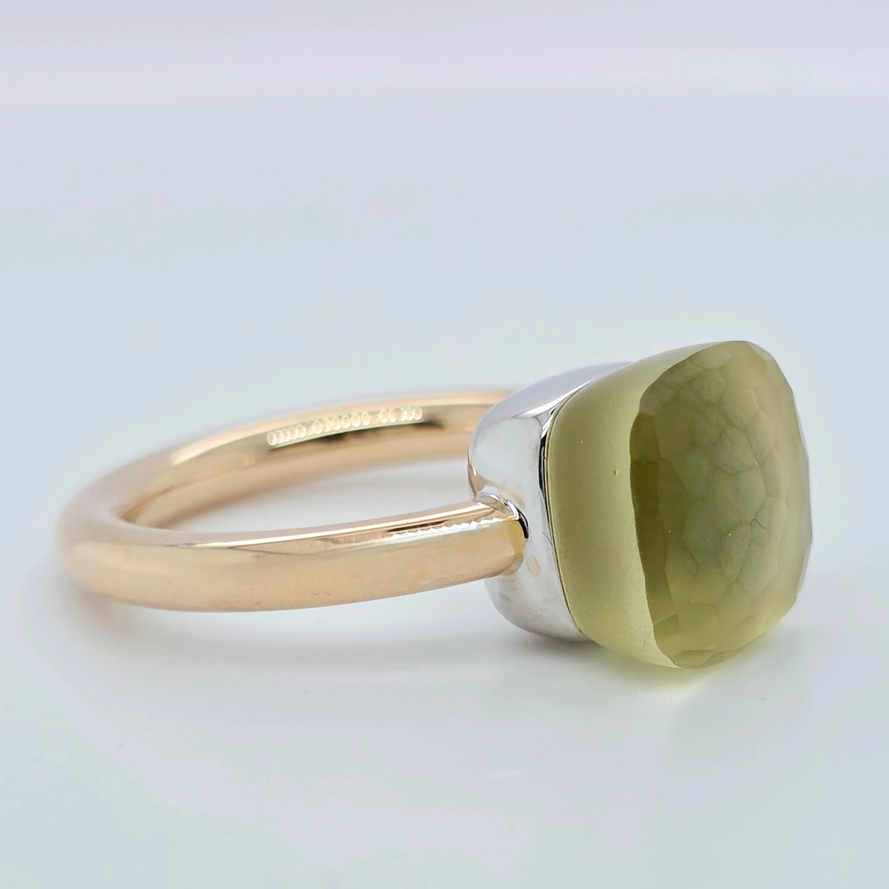 Pre-Owned Pomellato Nudo Classic Ring | 6.50ct Lemon Quartz, 18K Gold Chloe's Jewellers