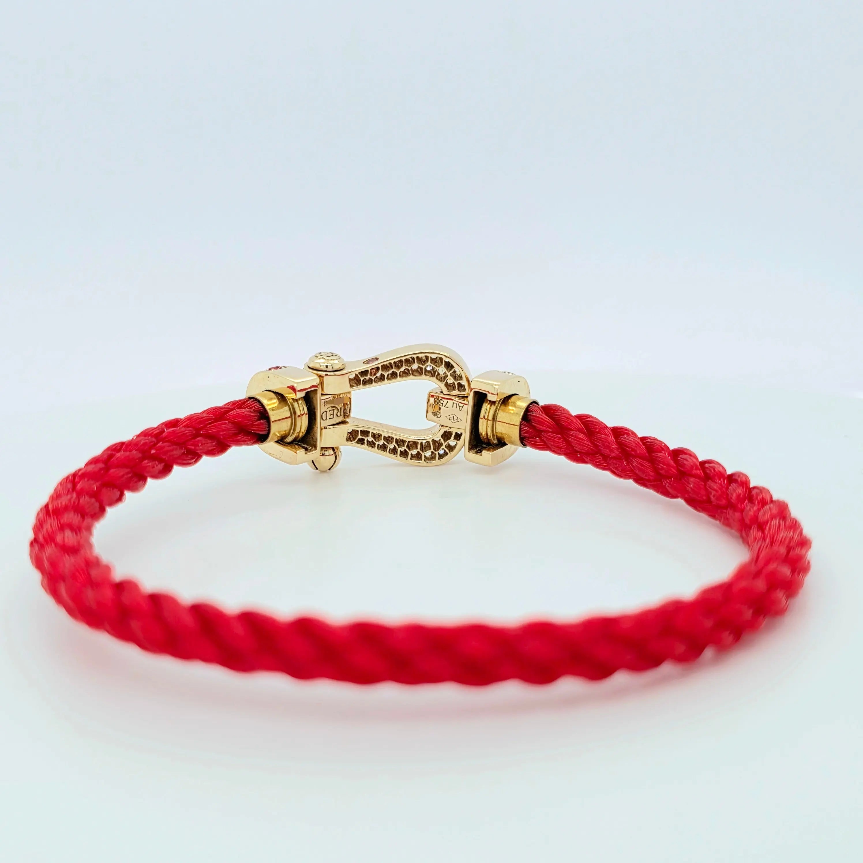 Fred Force 10 bracelet, 18ct Yellow Gold, Diamond paved and colored stones Chloe's Jewellers
