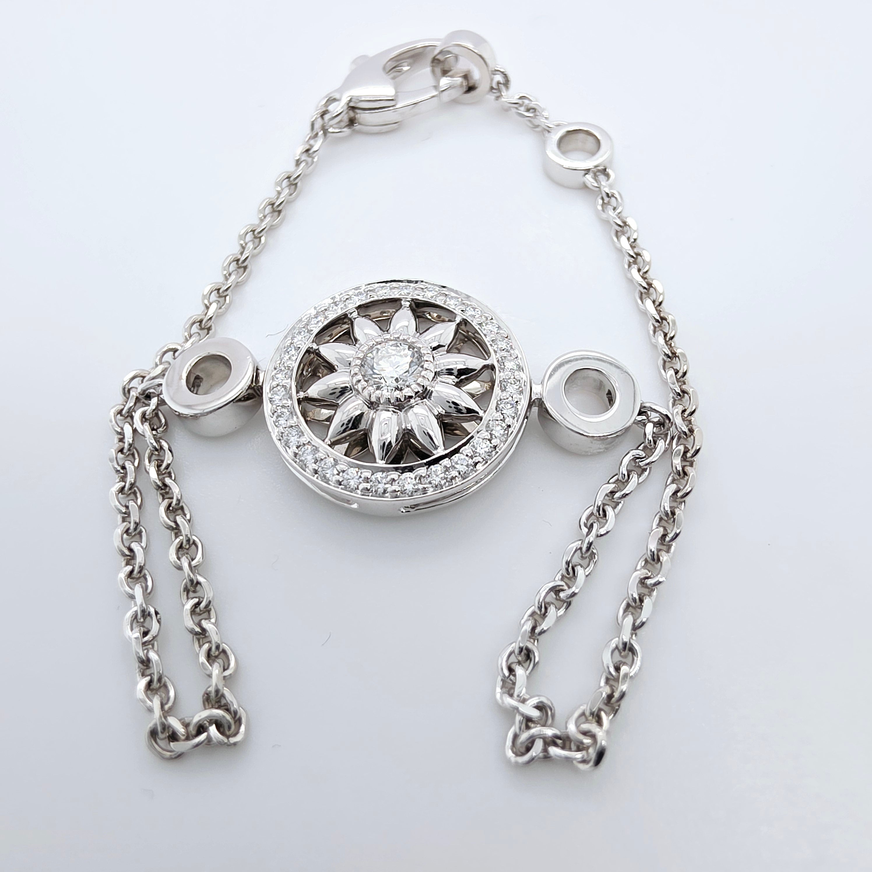 Harry Winston Diamond Winston Gates Station Bracelet, Platinum, 7 Inches Chloe's Jewellers