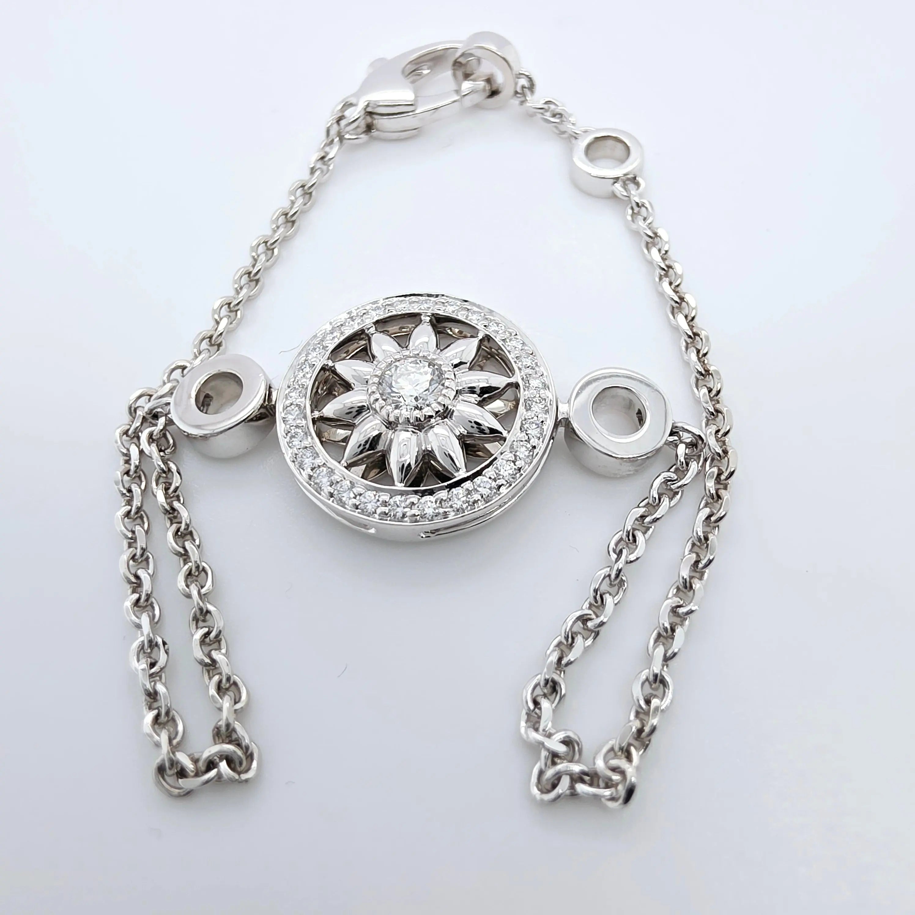 Harry Winston Diamond Winston Gates Station Bracelet, Platinum, 7 Inches Chloe's Jewellers