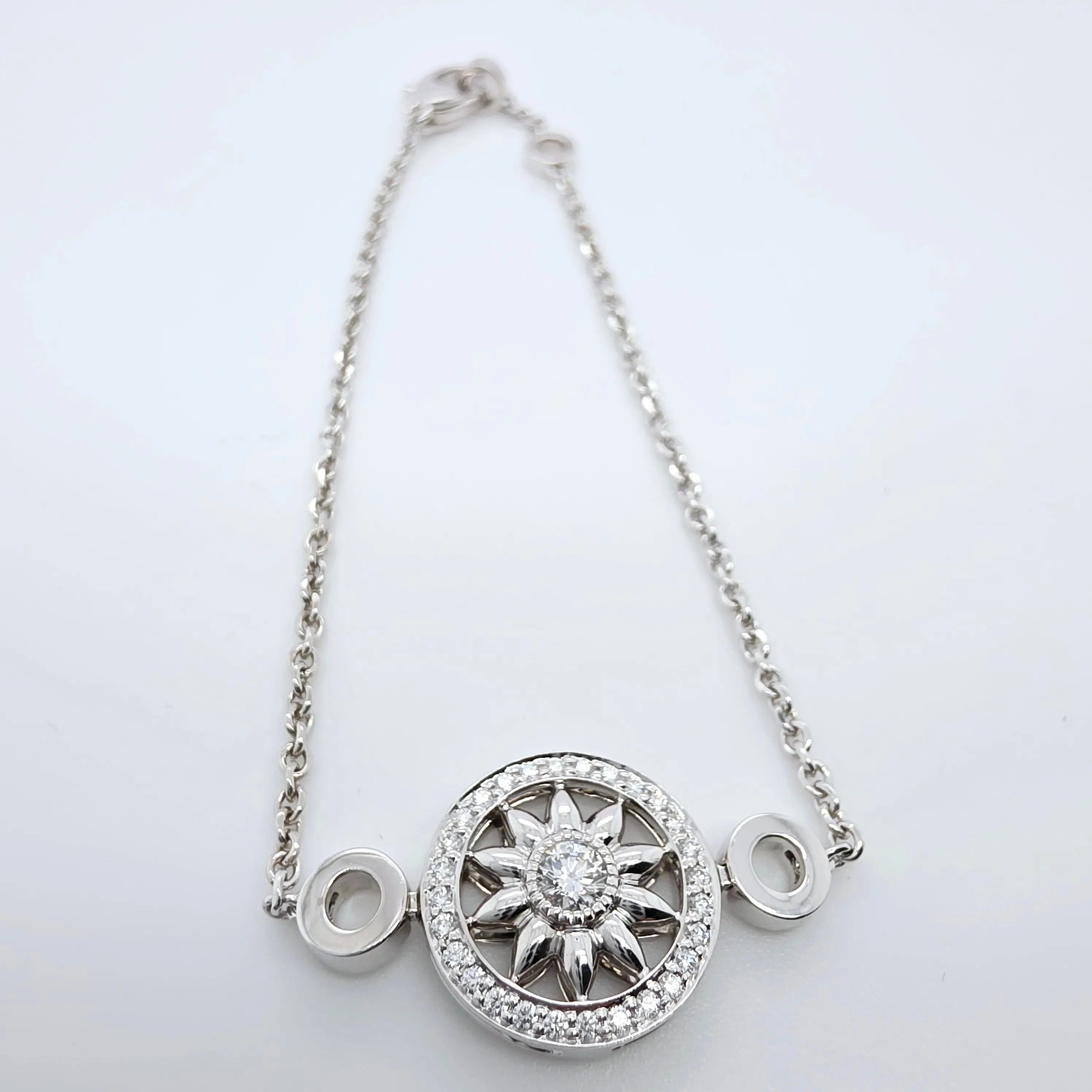 Harry Winston Diamond Winston Gates Station Bracelet, Platinum, 7 Inches Chloe's Jewellers