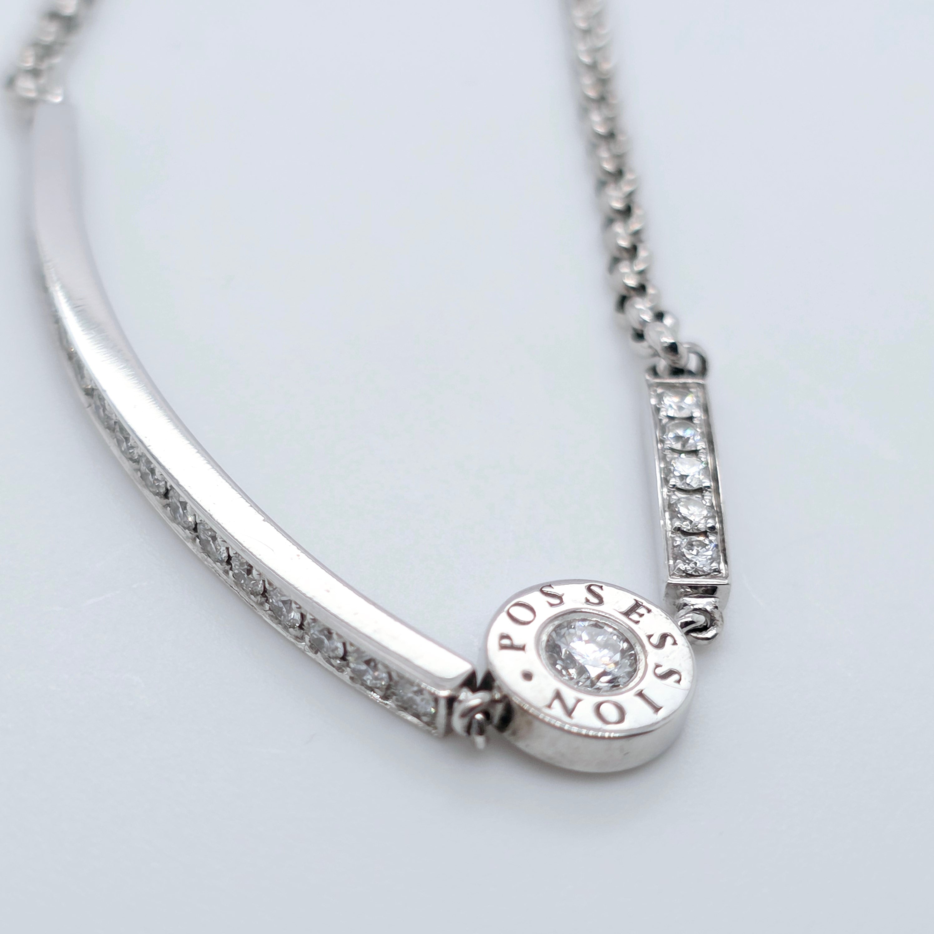 Piaget Possession bracelet, 18ct white gold, diamond, 7 Inches