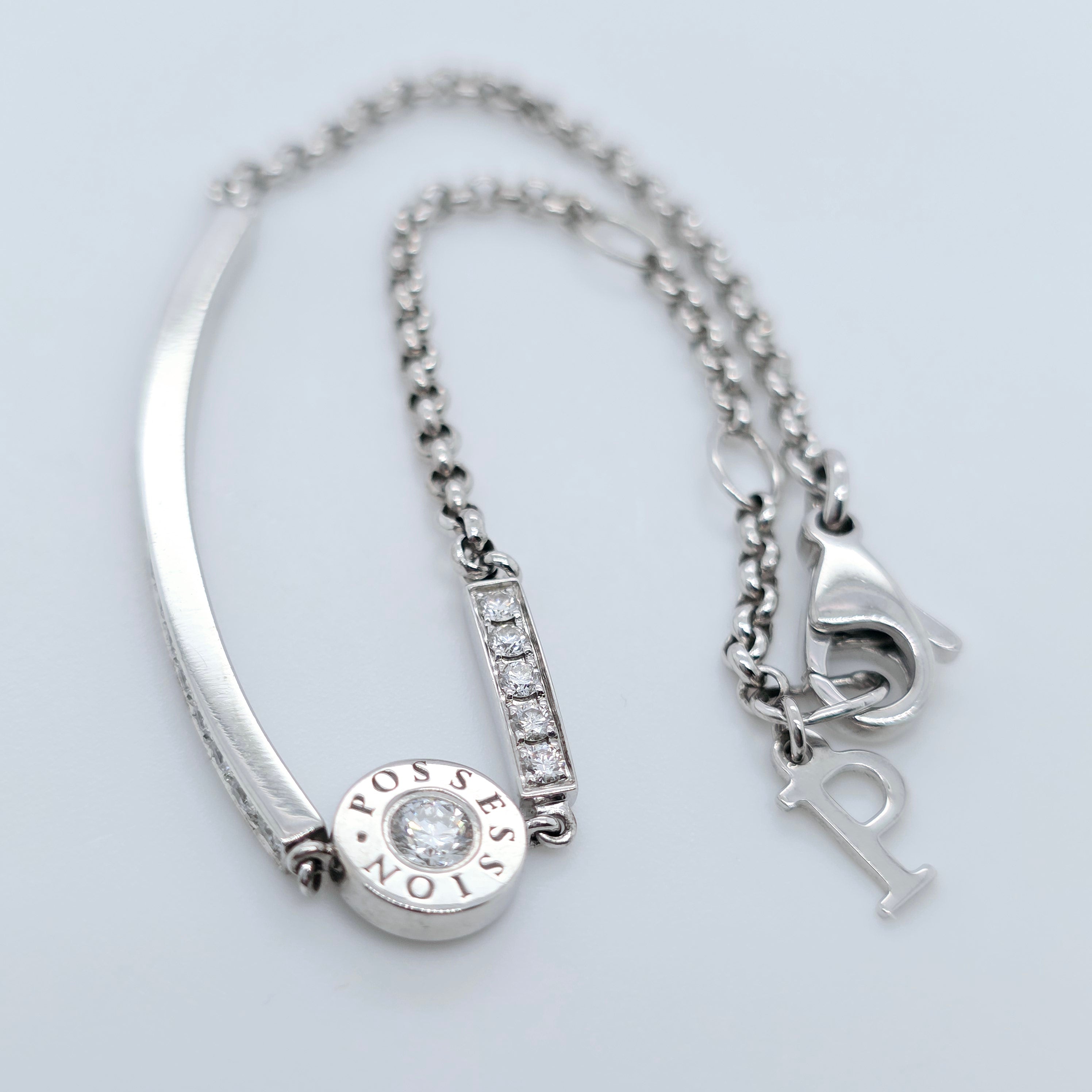 Piaget Possession bracelet, 18ct white gold, diamond, 7 Inches
