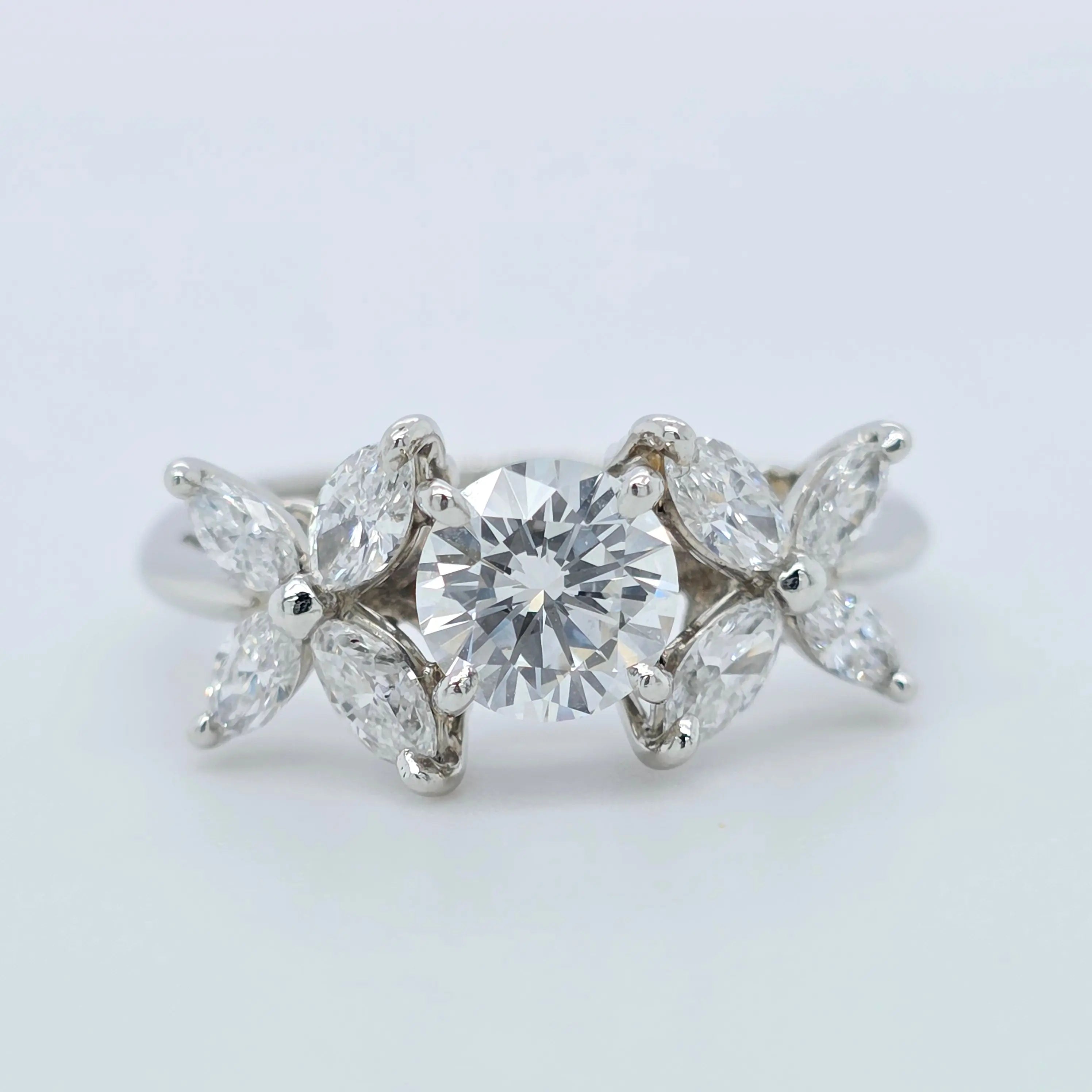 Tiffany & Co Victoria Diamond Ring, Platinum, Size L 1/2 (52), Designer Ring Chloe's Jewellers